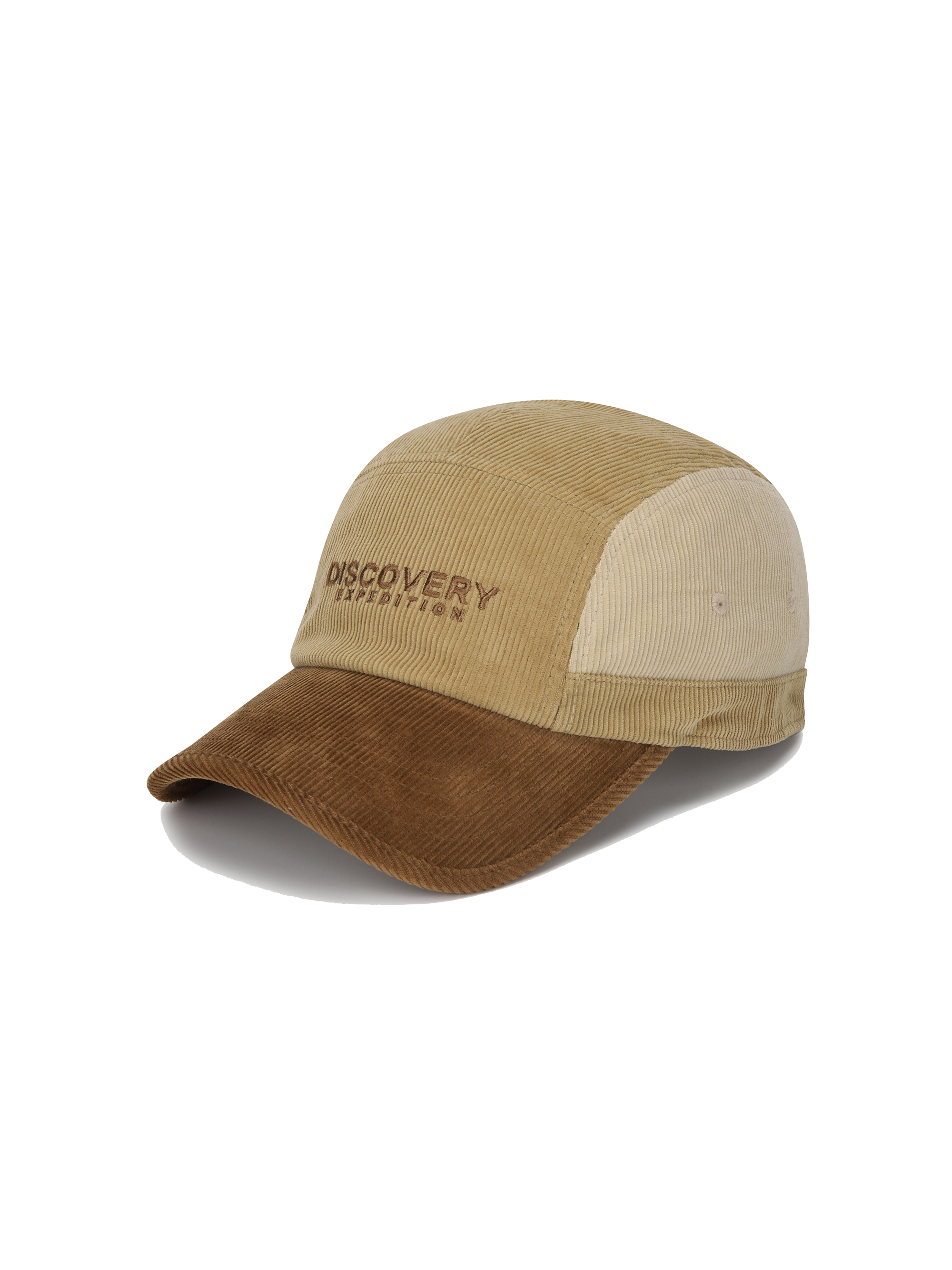 Corduroy Color-blocked Camper Cap