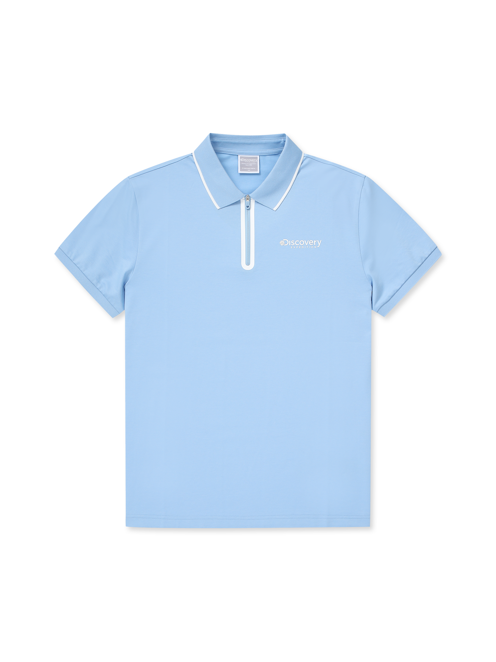 Welding Zip-Up Collar T-shirt