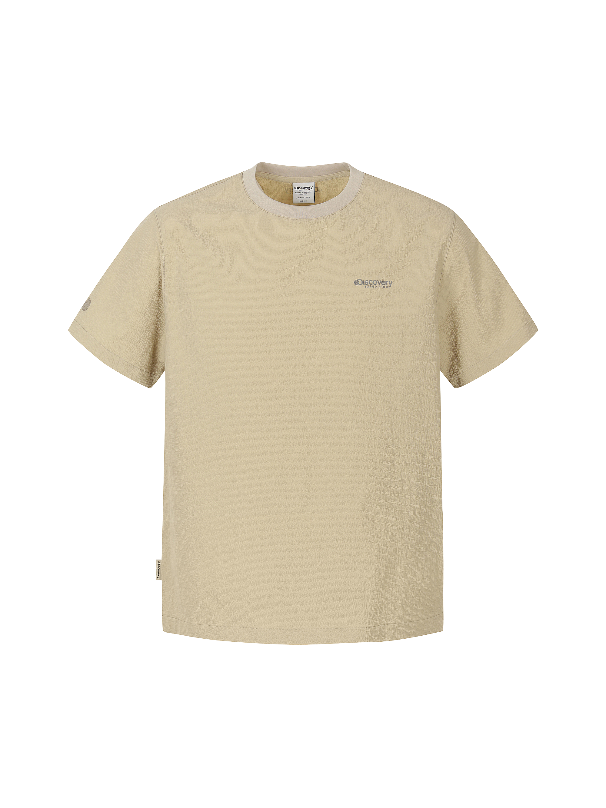 M's Seersucker Woven Short-Sleeve T-shirt