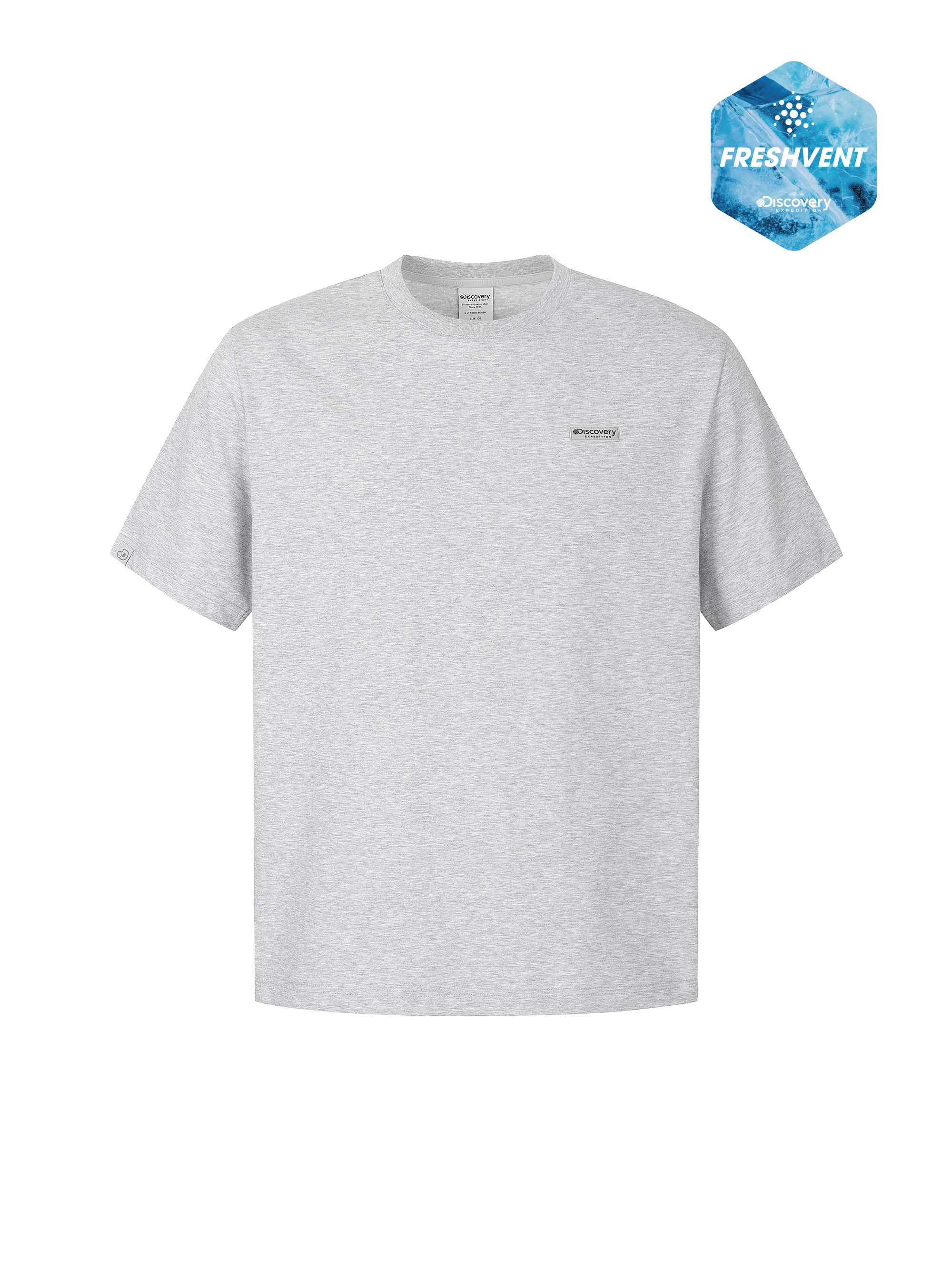 Uni Freshvent Semi-Oversized Small Logo Short Sleeve T-shirt
