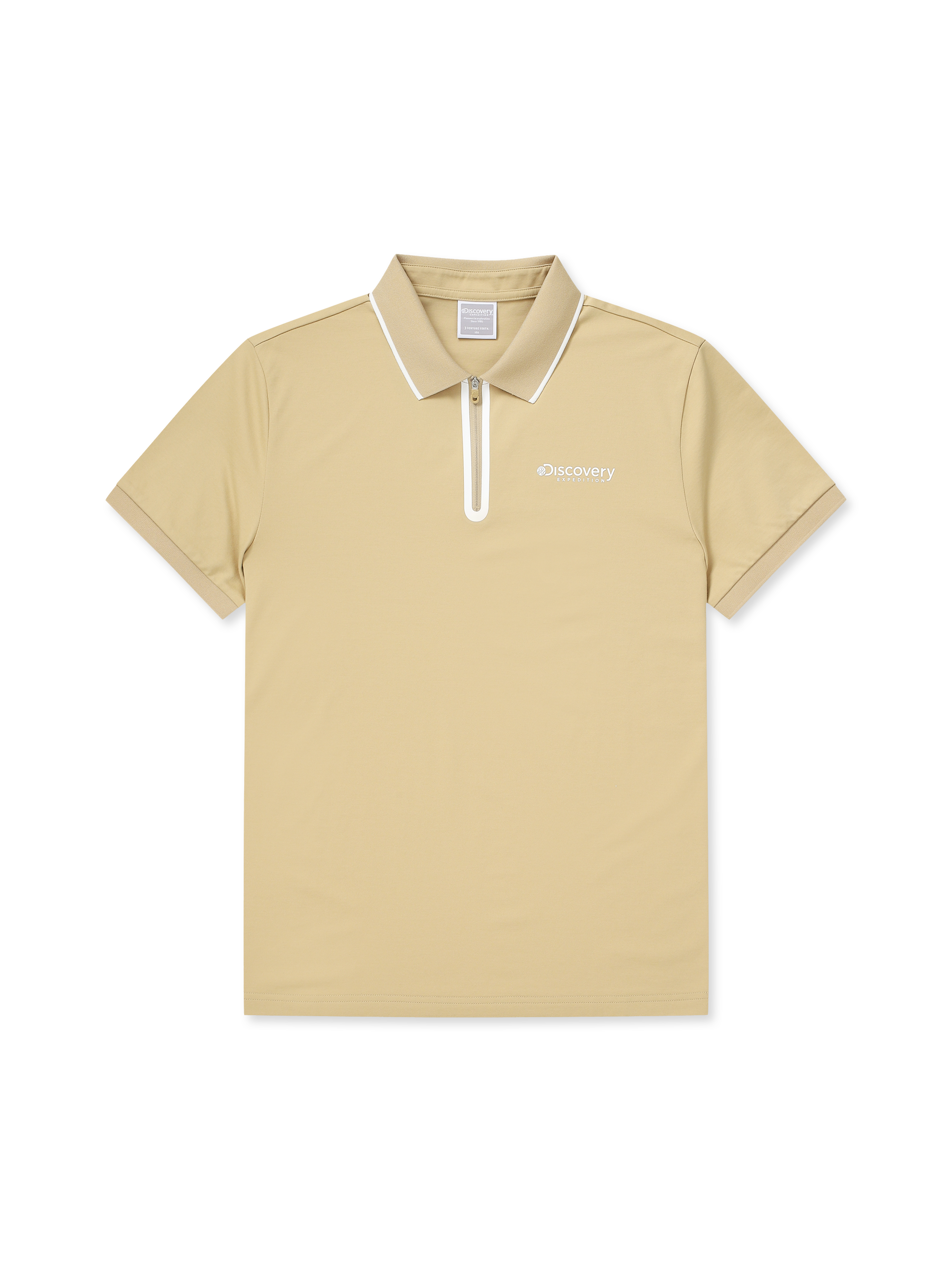 Welding Zip-Up Collar T-shirt