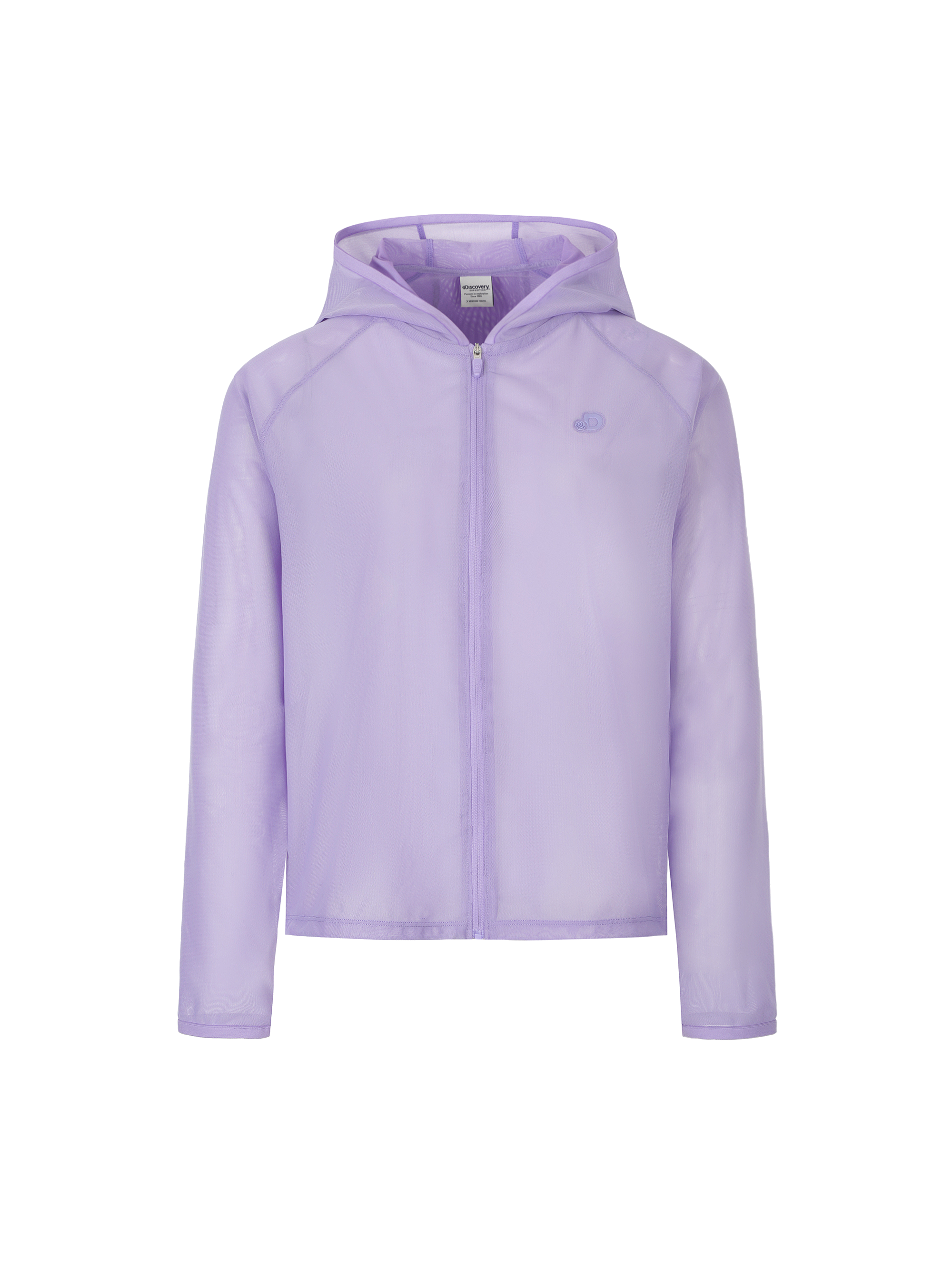 W's Loose-Fit Hooded Full Zip-up Mesh Cover-up