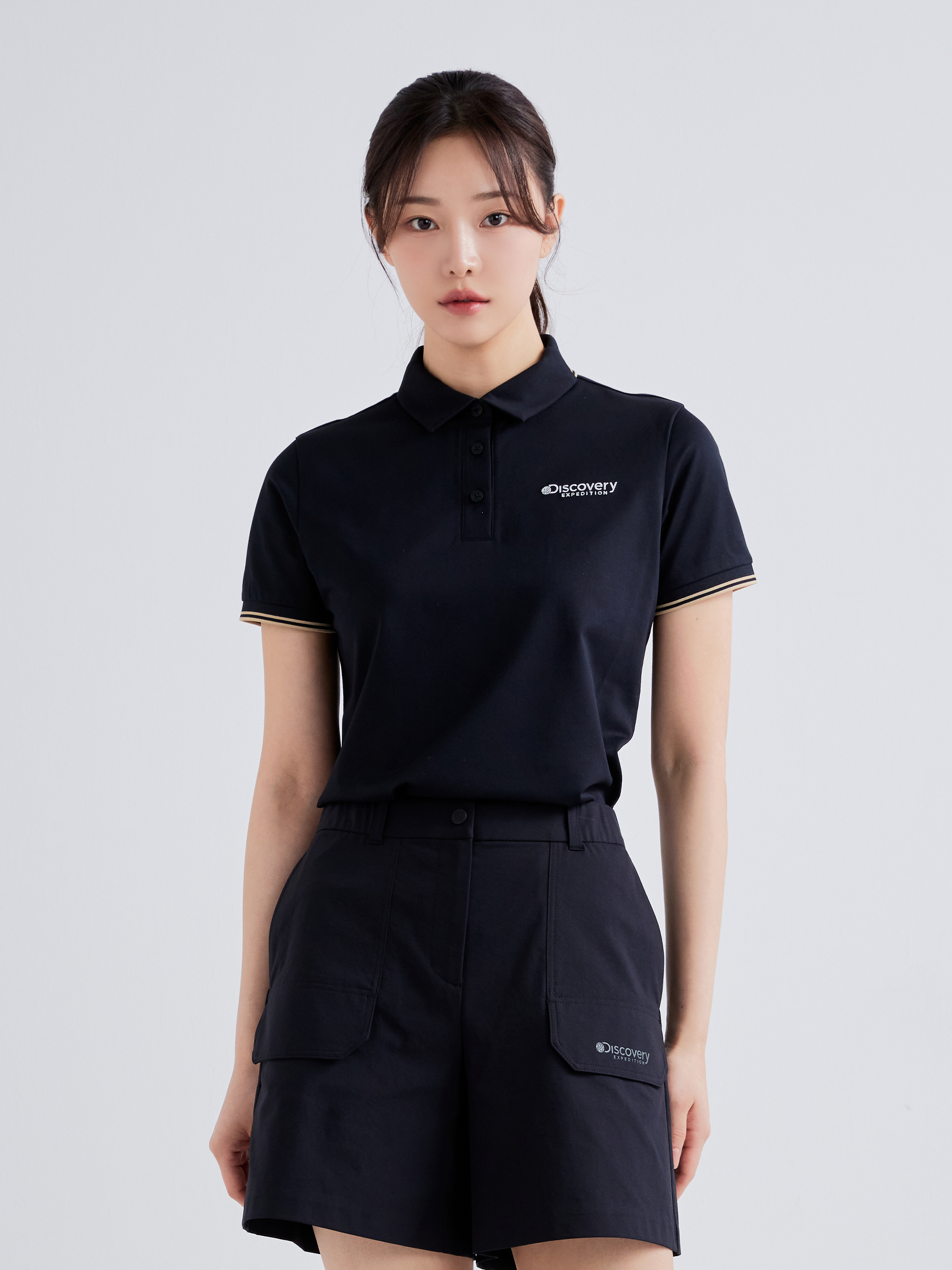 Color Tipping Collar T-Shirts