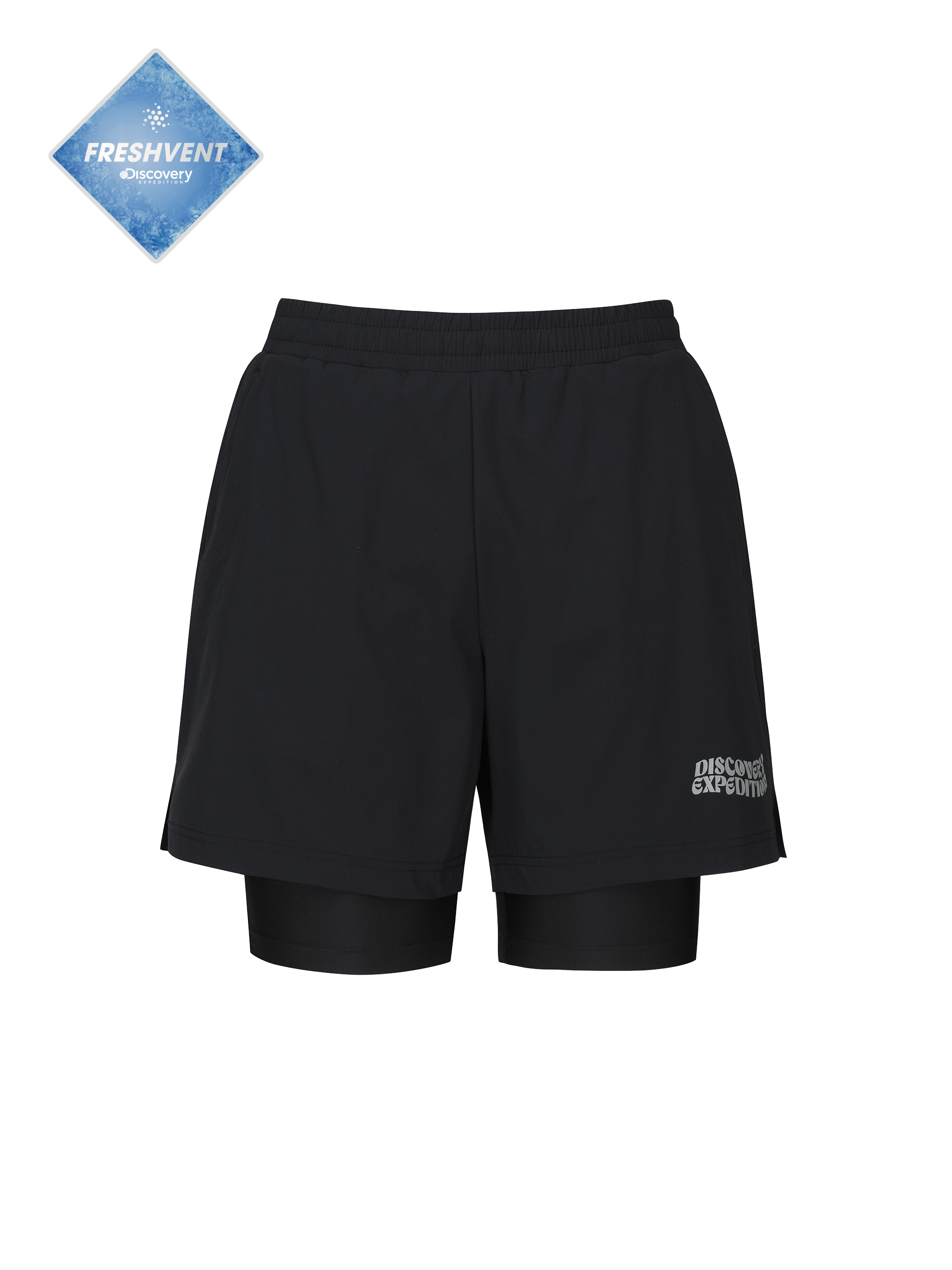 Freshvent Men's 2In1 Board Shorts