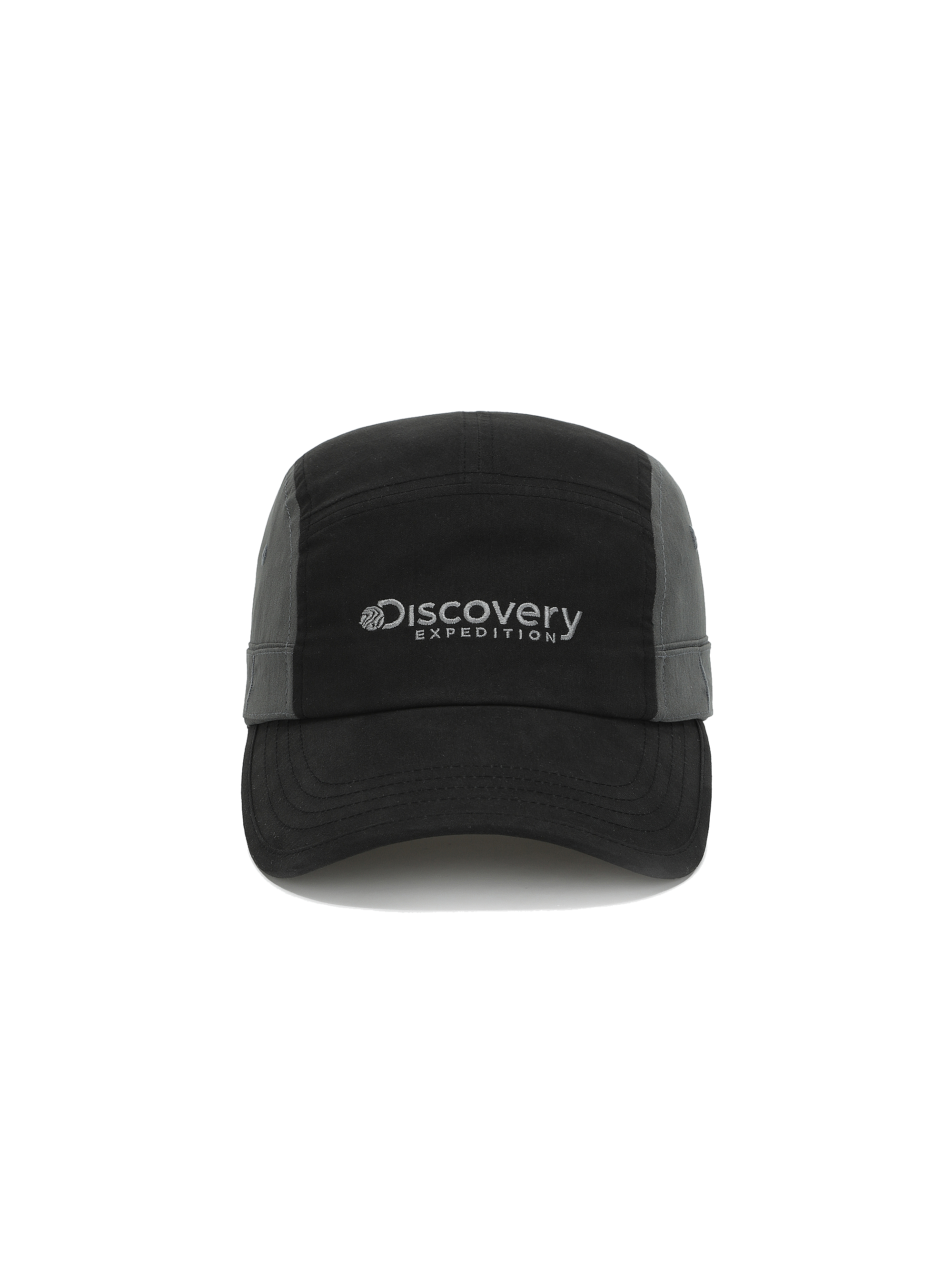 Washed Cotton Color-blocked Camper Cap