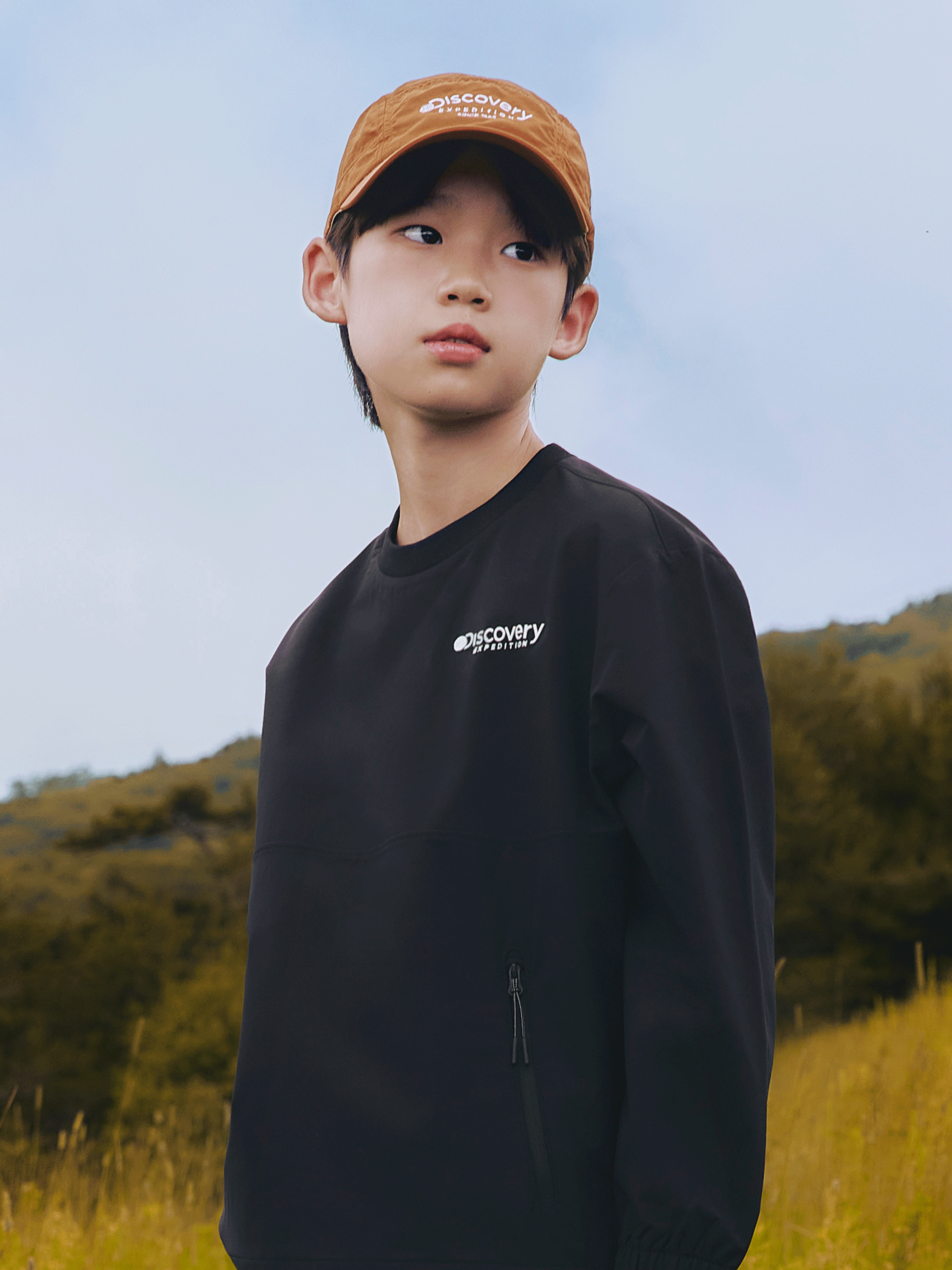 Kids Mountain Label Camper Cap