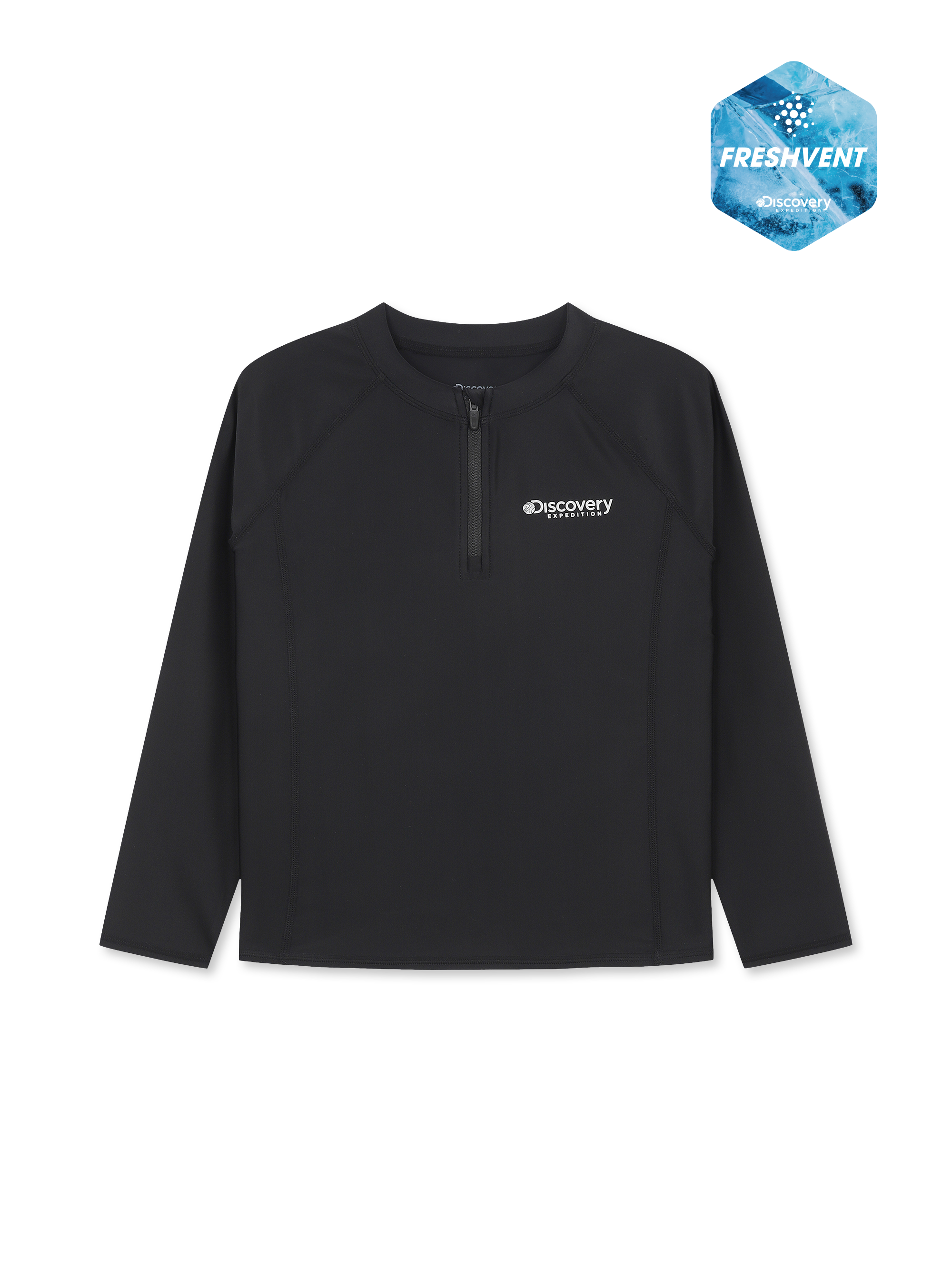 Kids Freshvent Essential Half-zip Rashguard