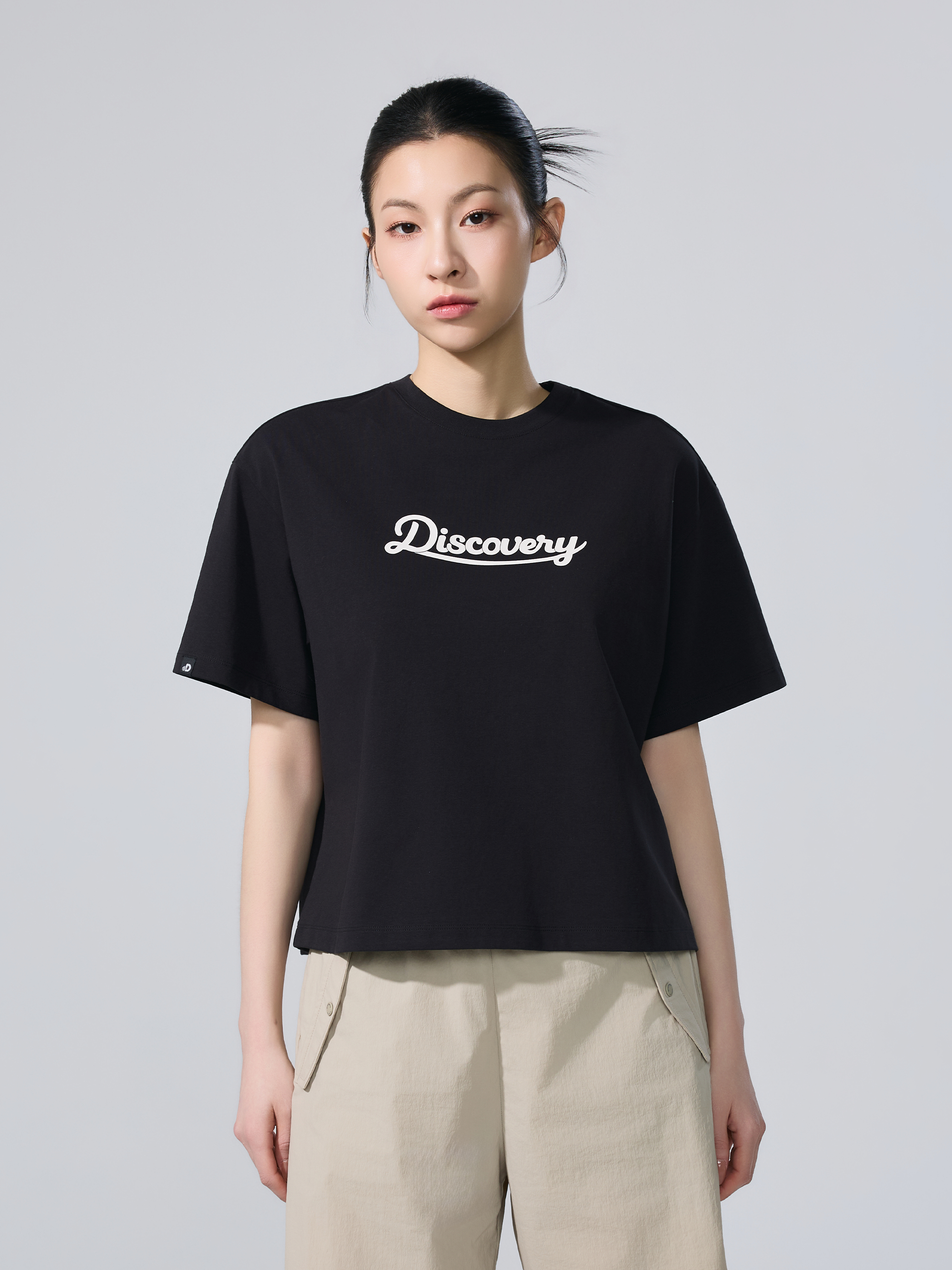 W's Lettering Semi-Oversized Short Sleeve T-shirt