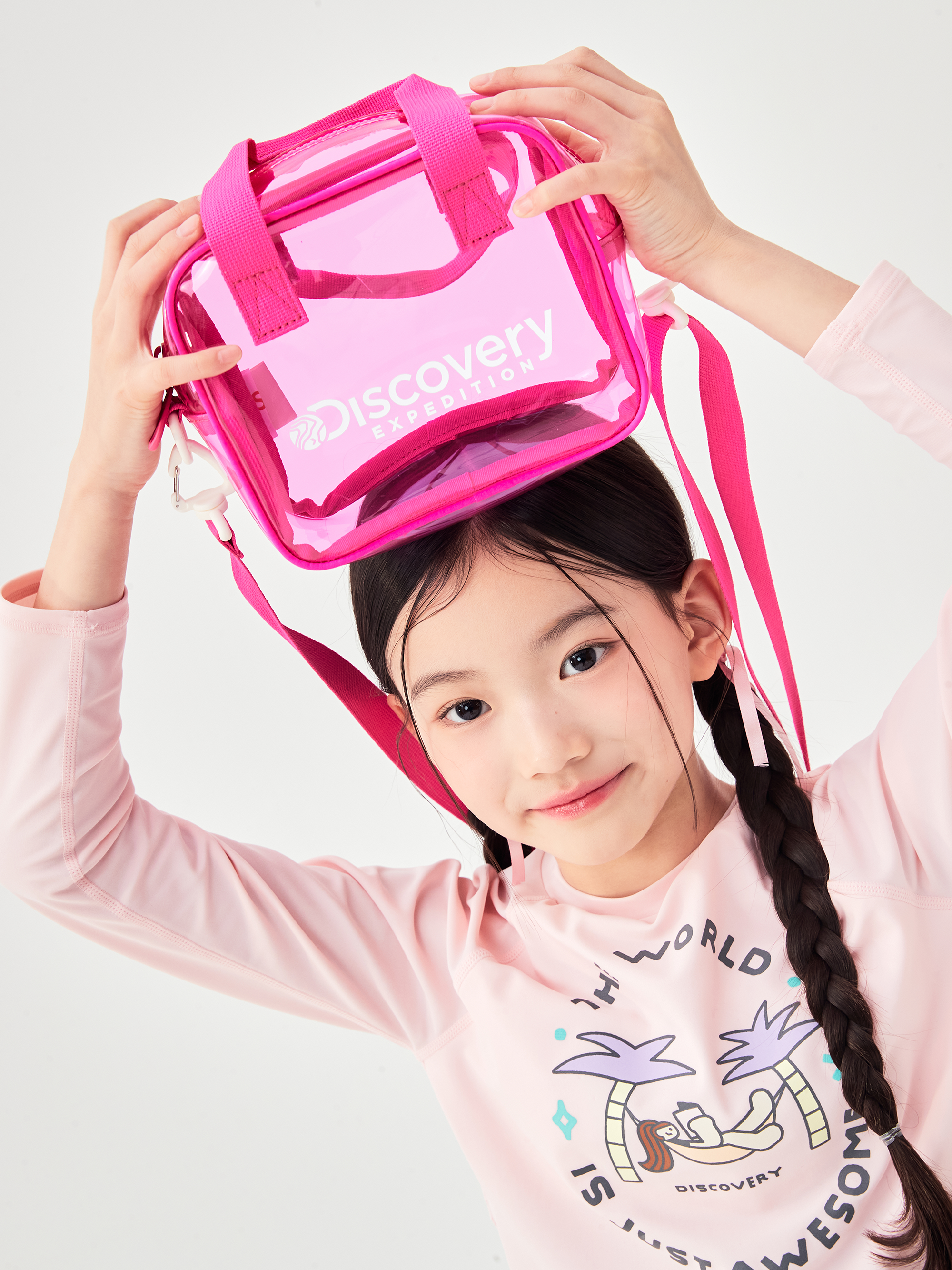 Kids Clear Tote Crossbody 2Way Bag