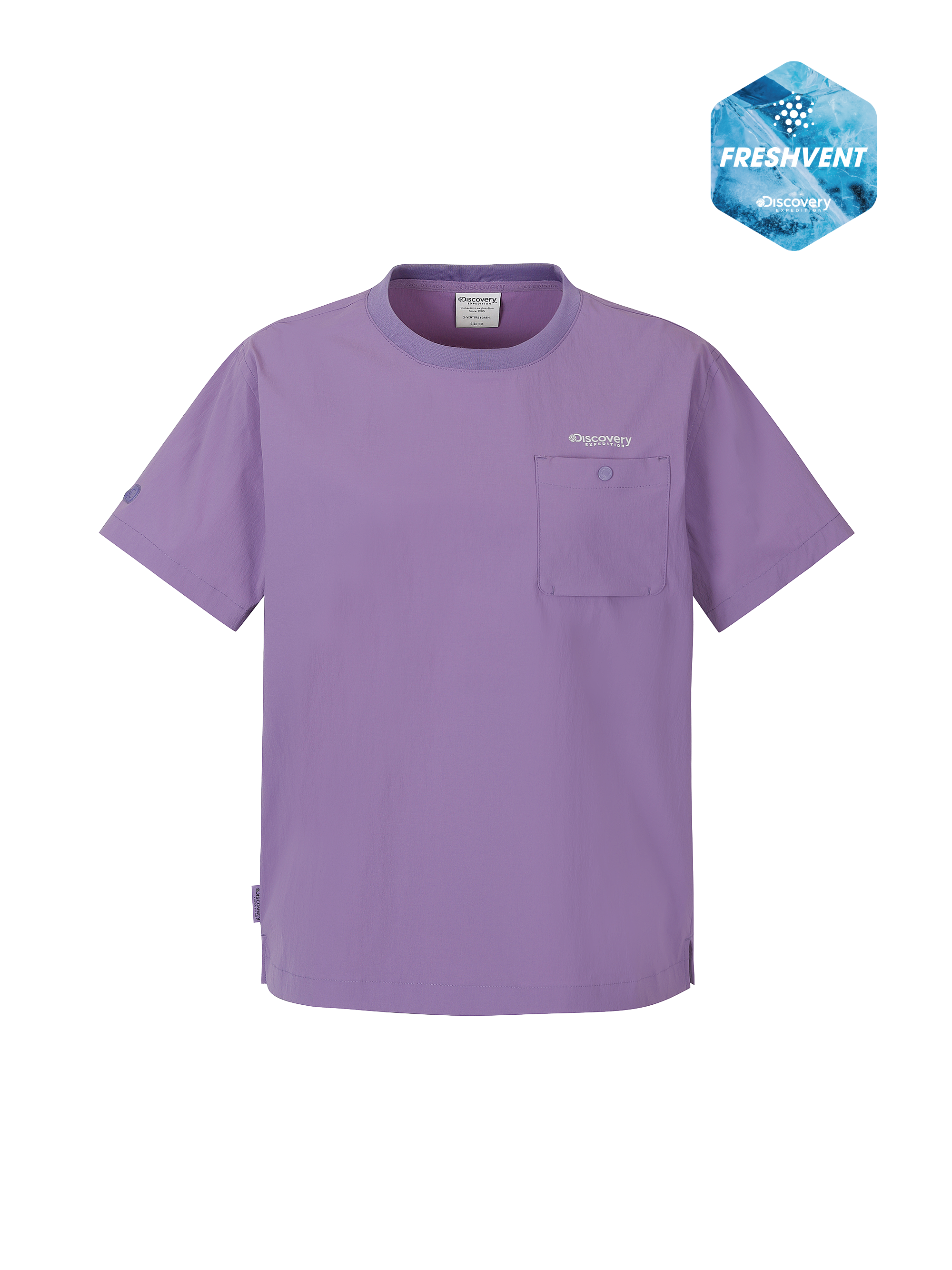 W's Freshvent Chest Pocket Woven Short Sleeve T-shirt