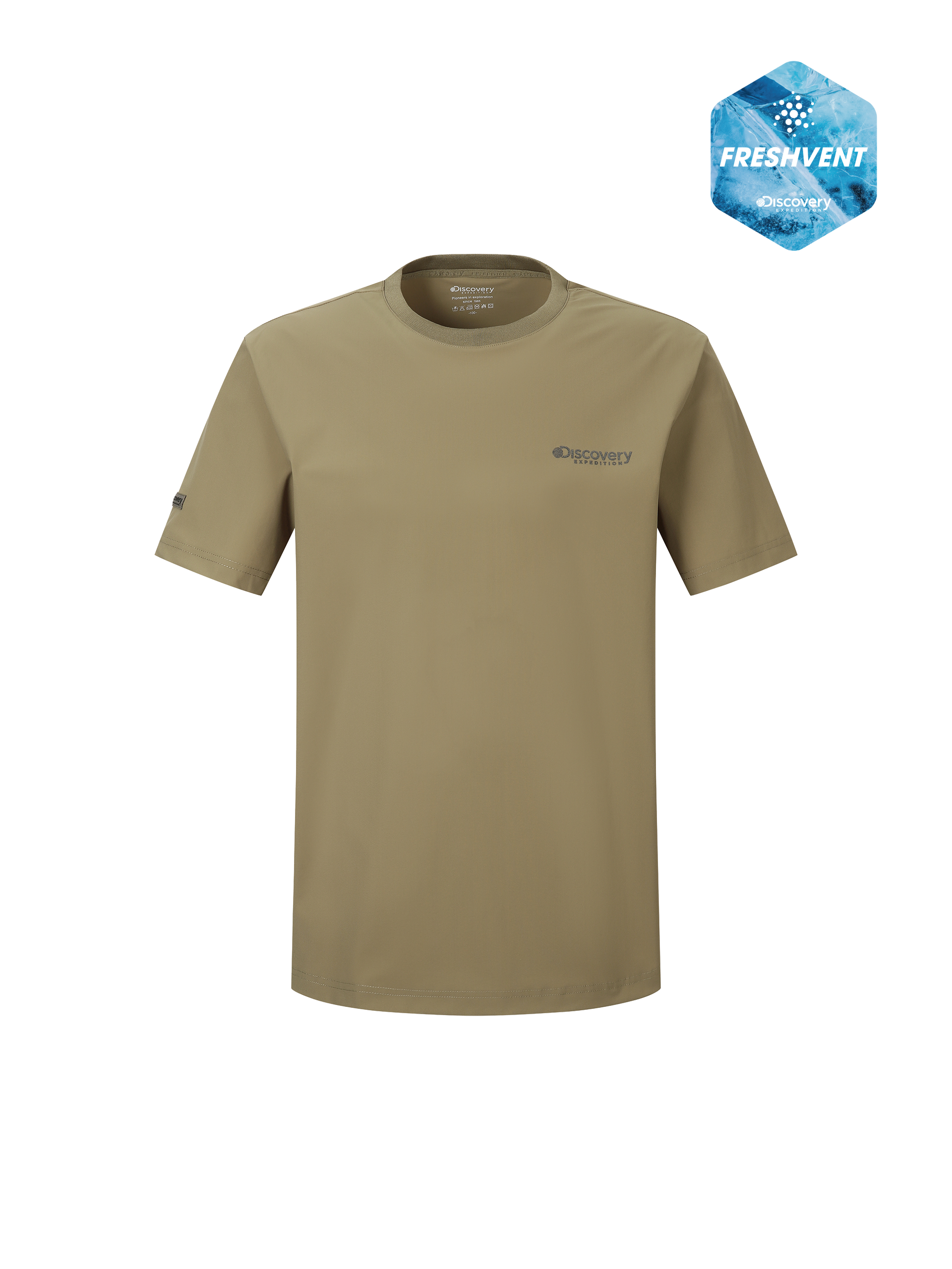 Tシャツ・カットソー [Discovery] Freshvent Woven Men's Waist Pocket T-Shirt Men's Freshvent Woven Mesh Pocket Short Sleeve T-Shirts
