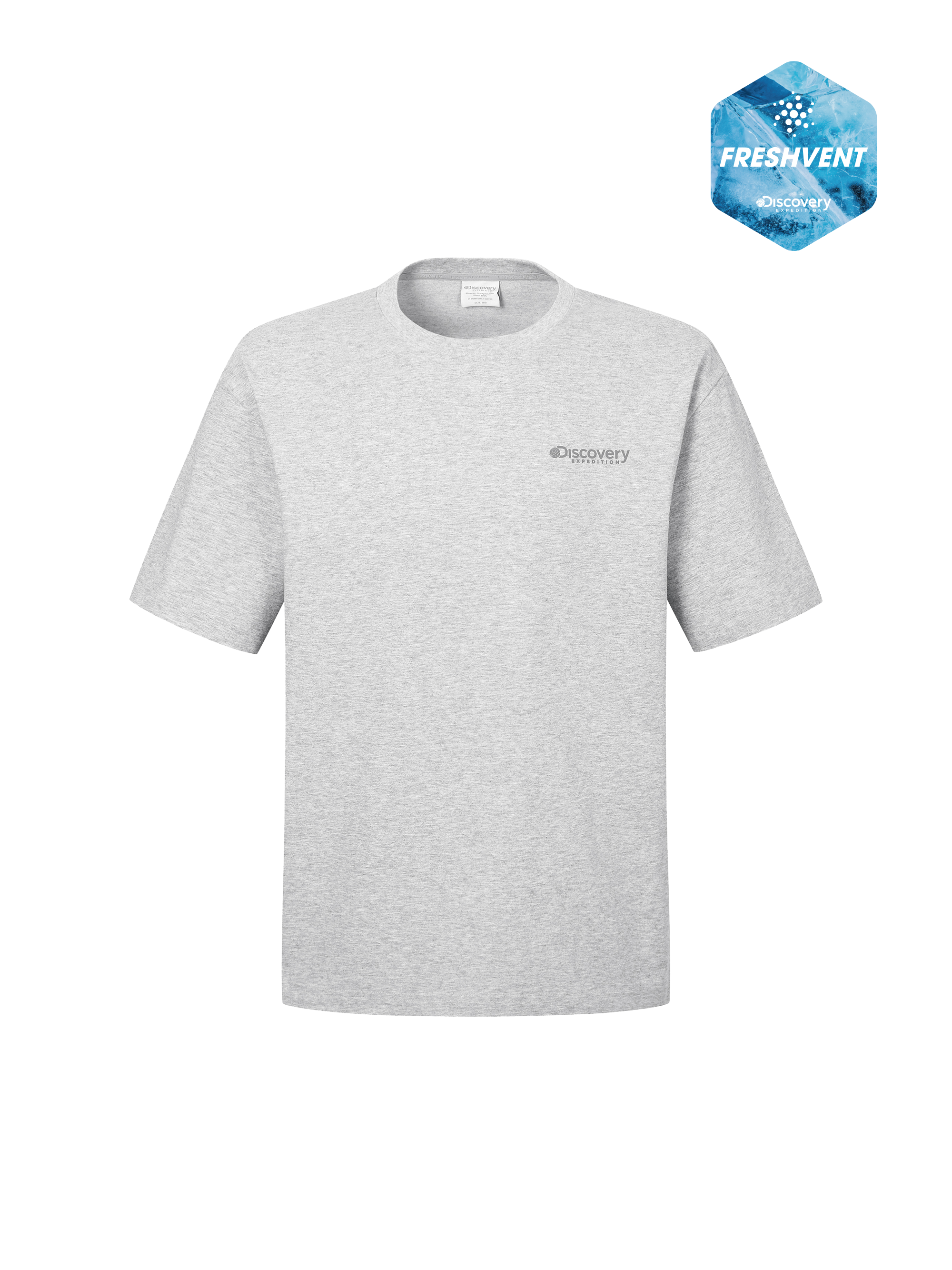 FRESHVENT Washed Men's Lightweight Short-sleeve Training T-shirt