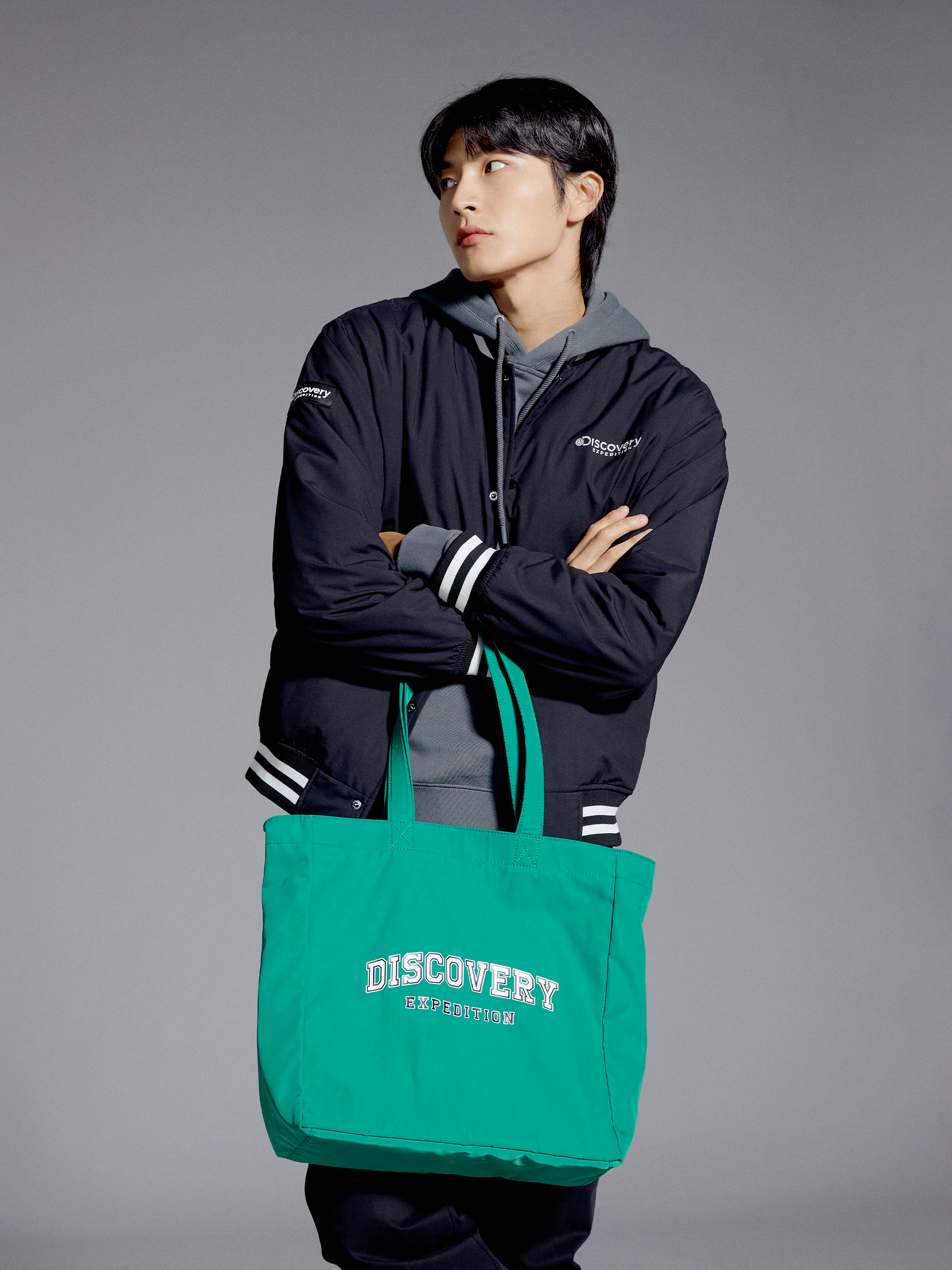 Varsity Logo Printed Shopper Bag