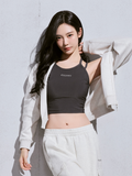 W's Ribbed String Bra Top