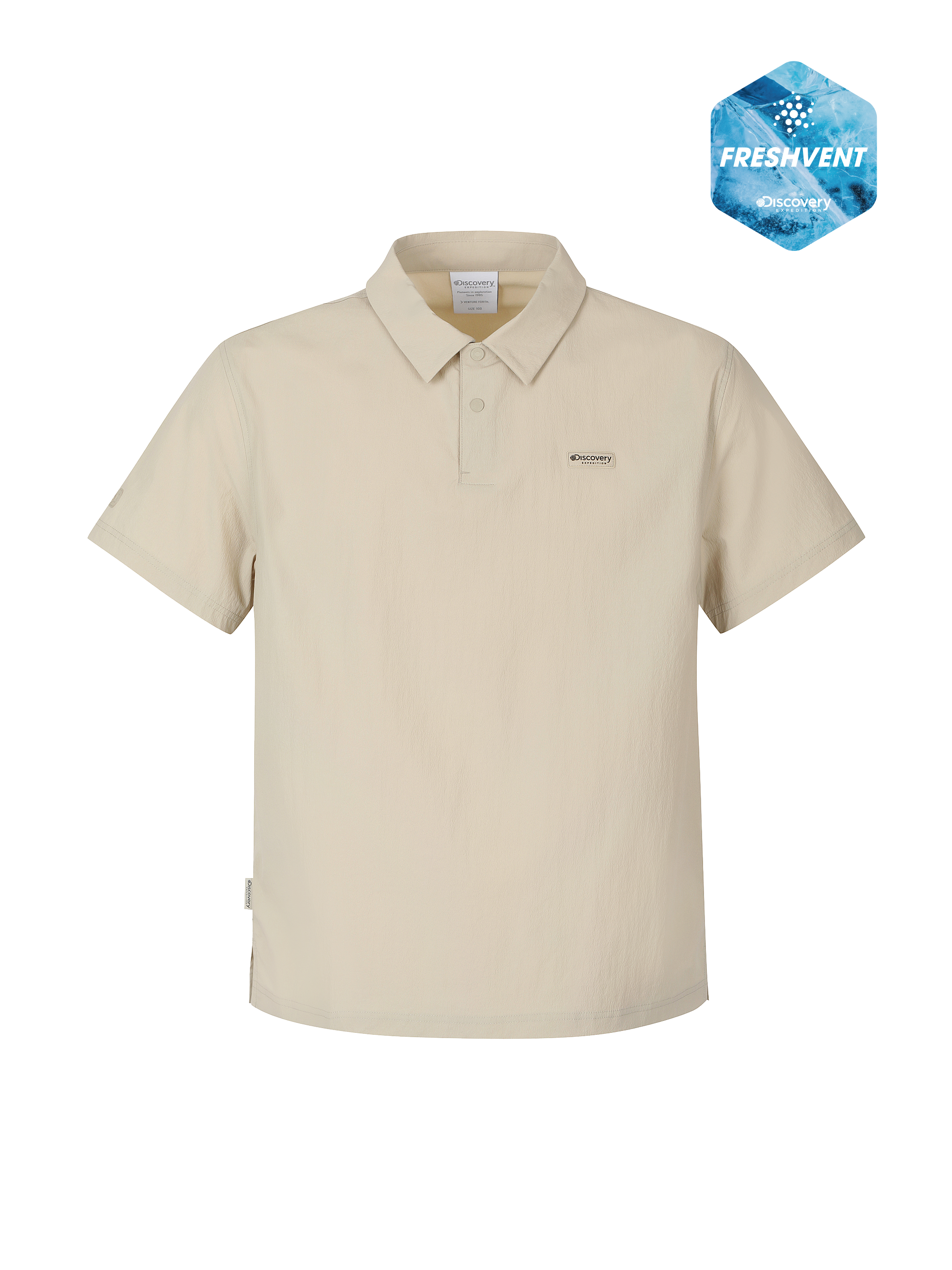 M's Freshvent Woven Hot Melt Polo Shirt
