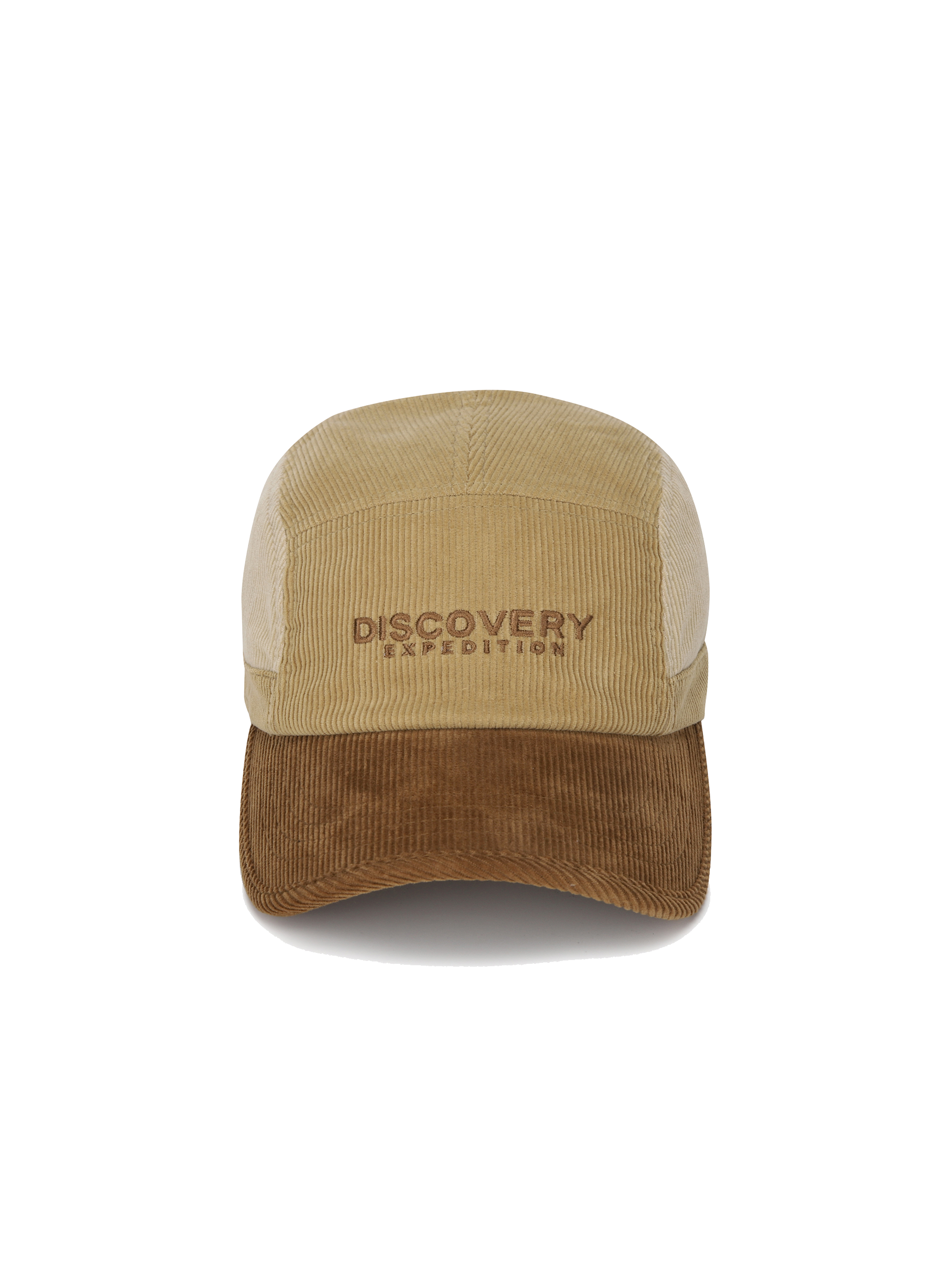 Corduroy Color-blocked Camper Cap