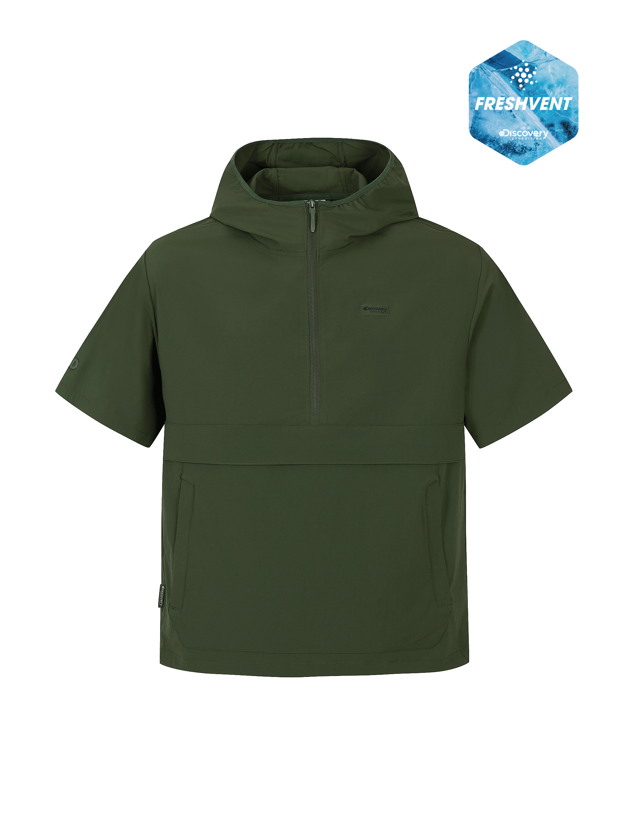 Uni Freshvent Lightweight Woven Training Short Sleeve Hooded Anorak