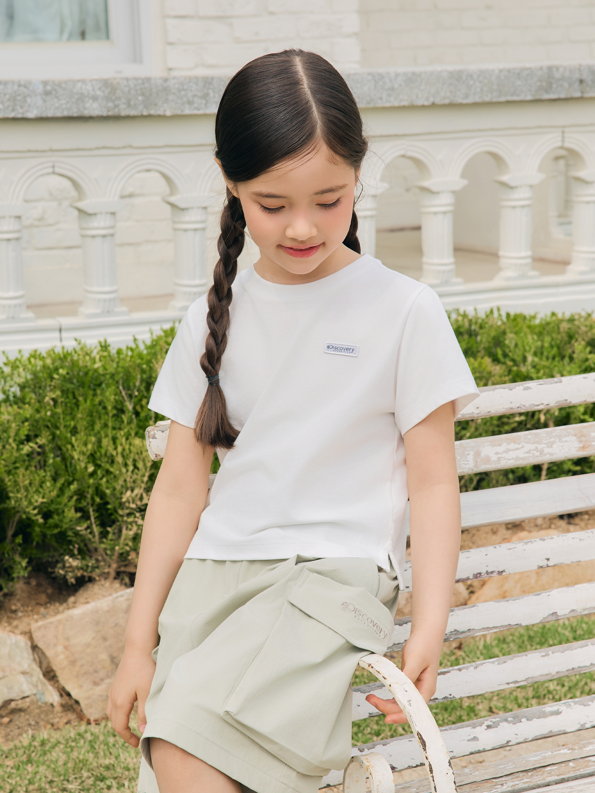 Girl's Freshvent Small Logo Shorts Sleeve T-shirt