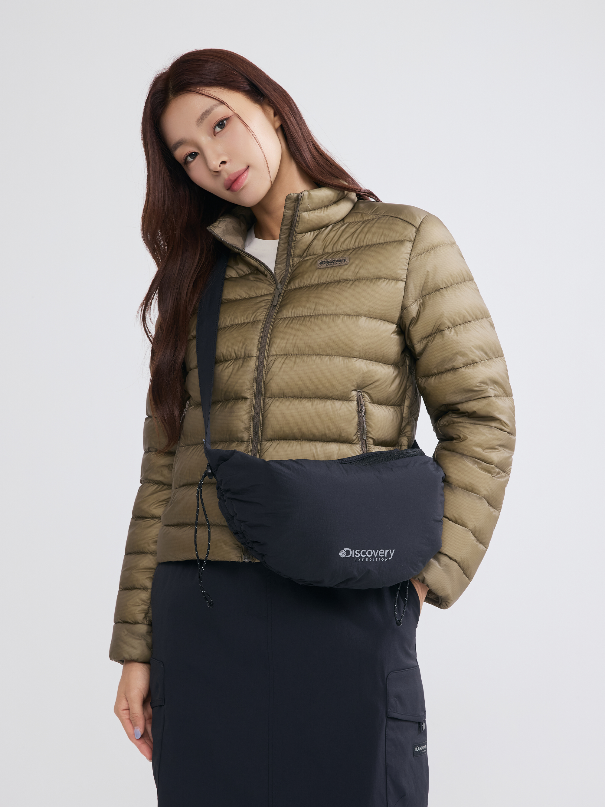 CURVE Padded Drawstring Hobo Bag M