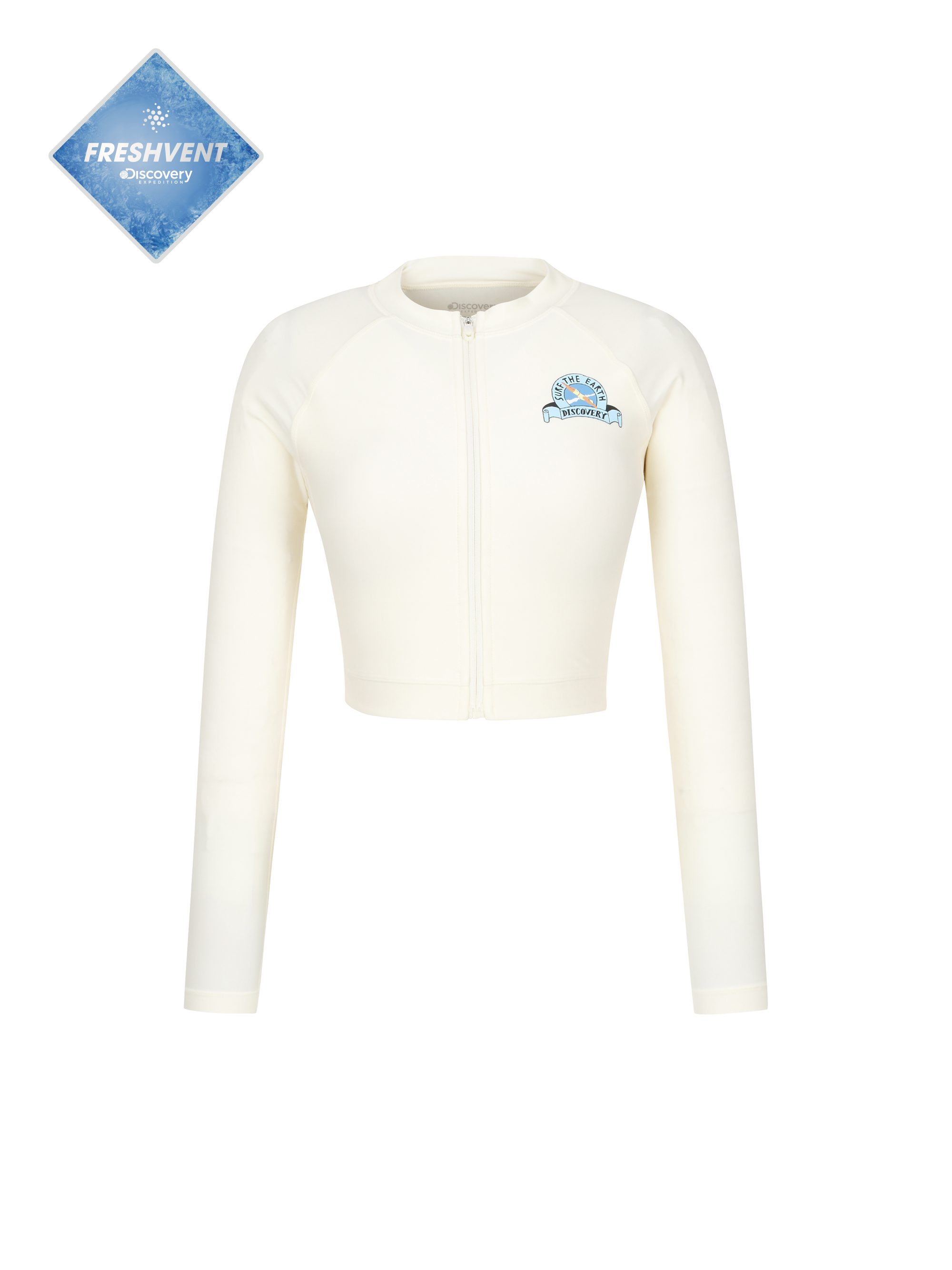 Freshvent Women's Hot Summer Pool Up Crop Rash Guard