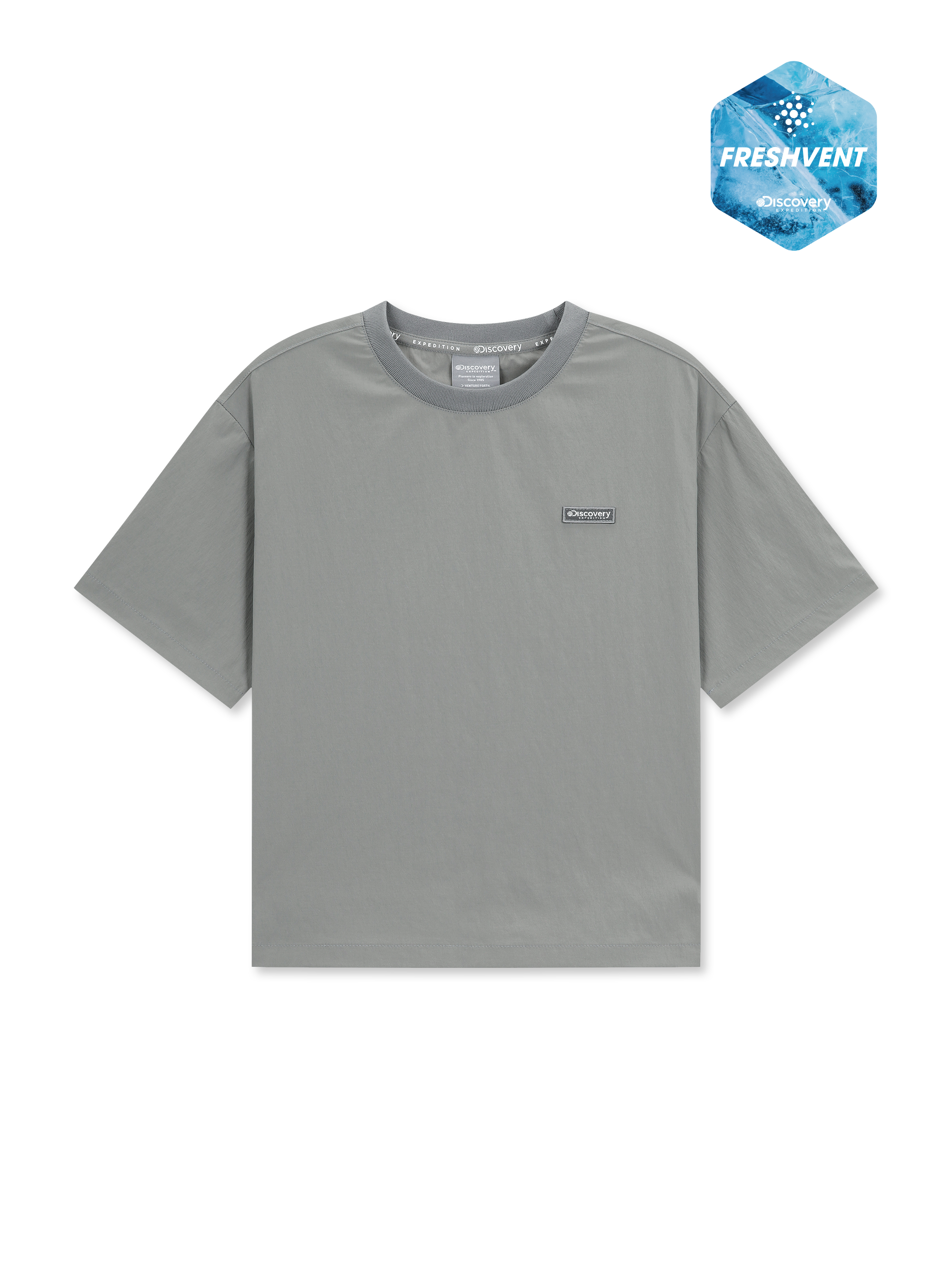 Kids Freshvent Light Woven Small Logo Training Short Sleeve T-shirts