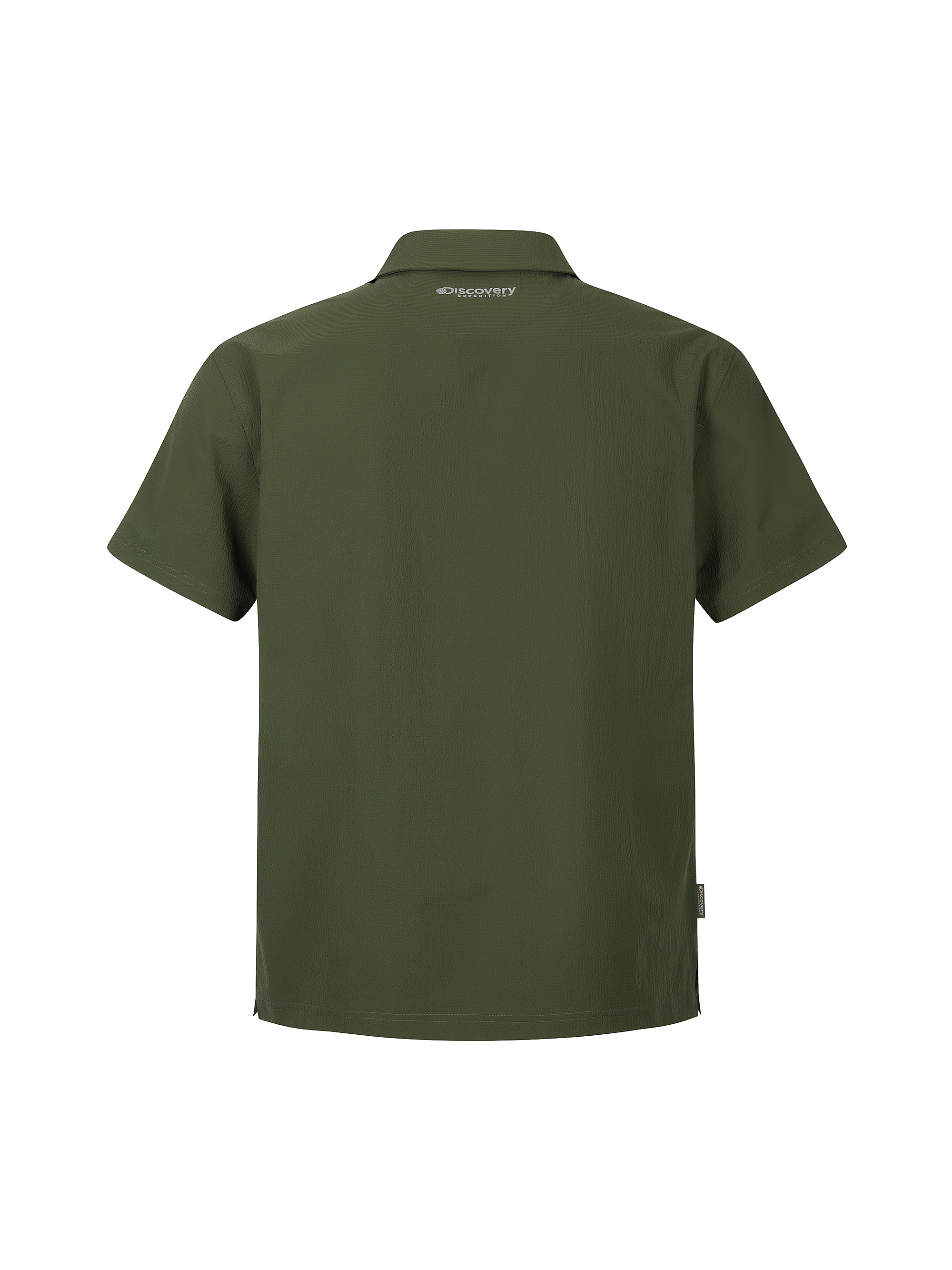 M's Seersucker Woven Polo Shirt