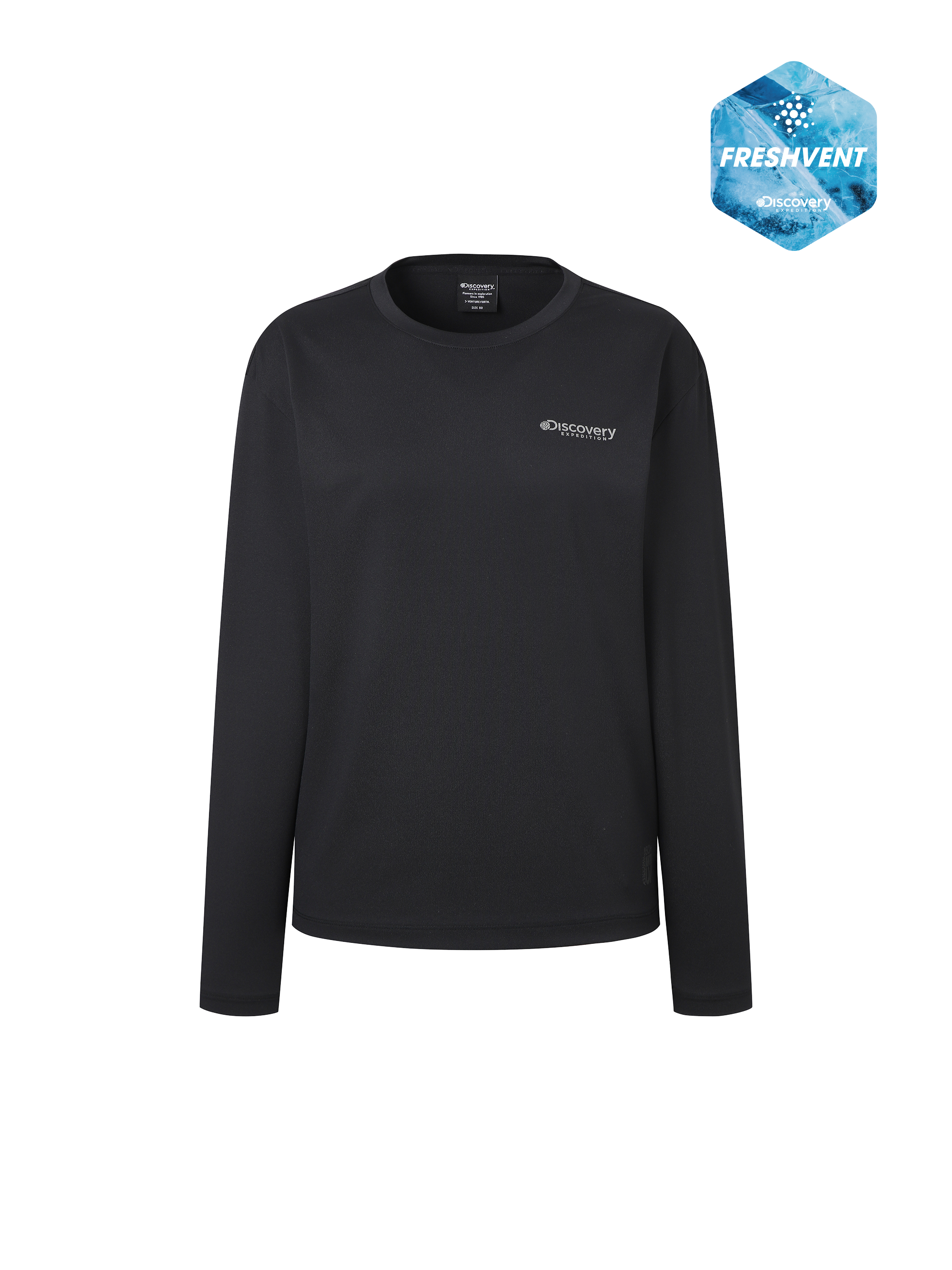 Freshvent Woen's Graphic Long Sleeve Water T-shirt
