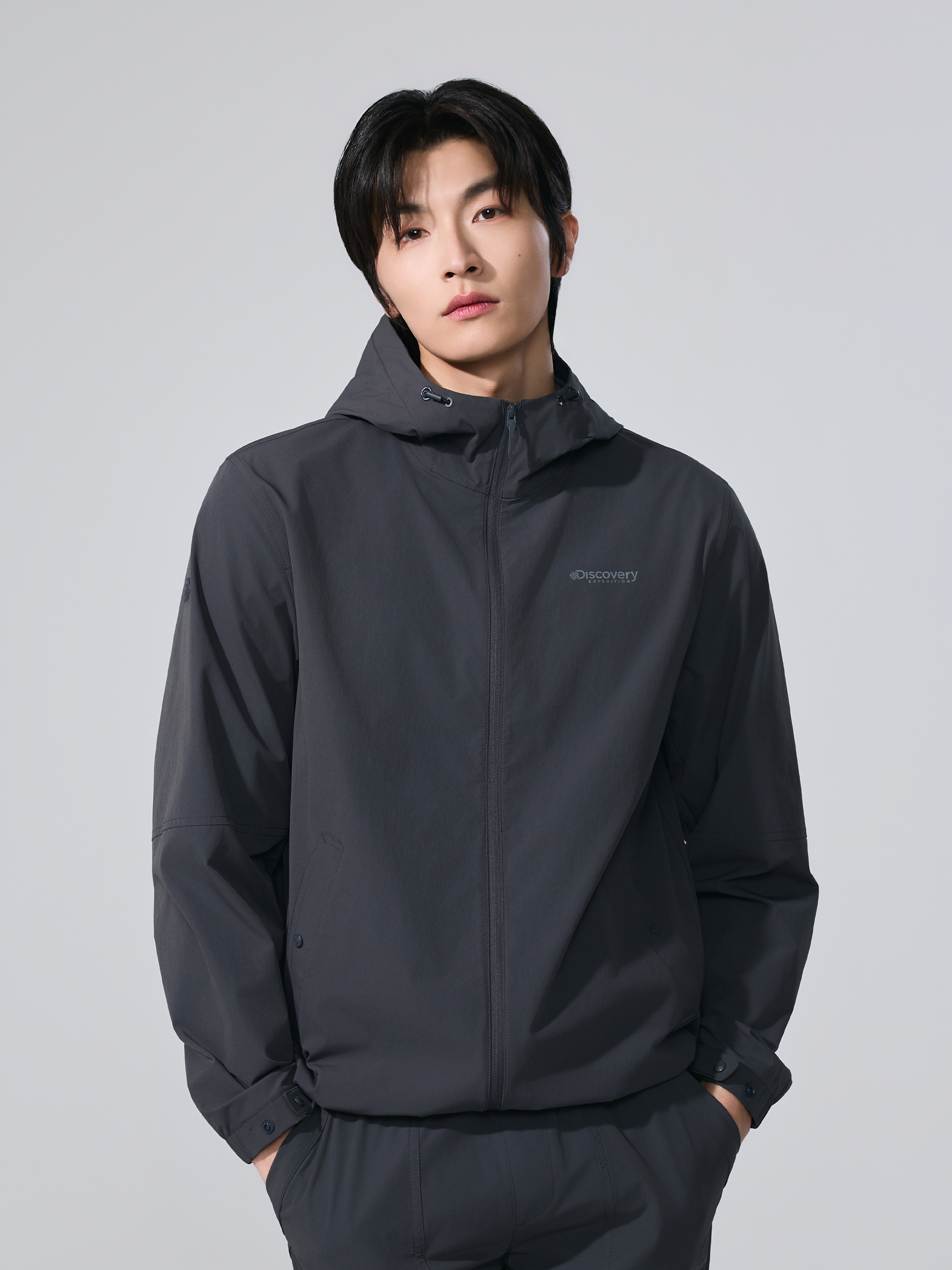 M's Freshvent Lightweight Woven Training Hooded ZIP-UP