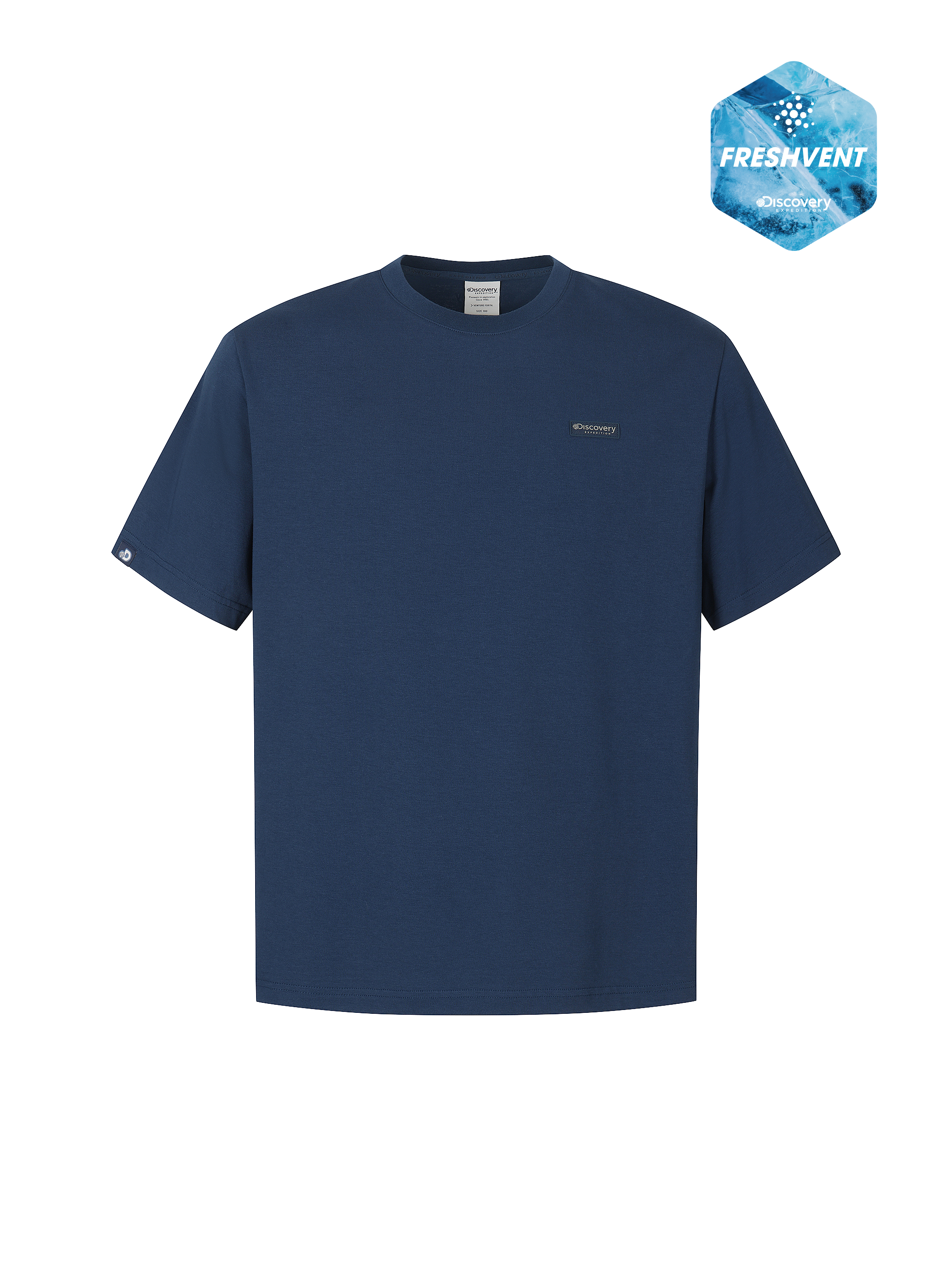 Uni Freshvent Semi-Oversized Small Logo Short Sleeve T-shirt
