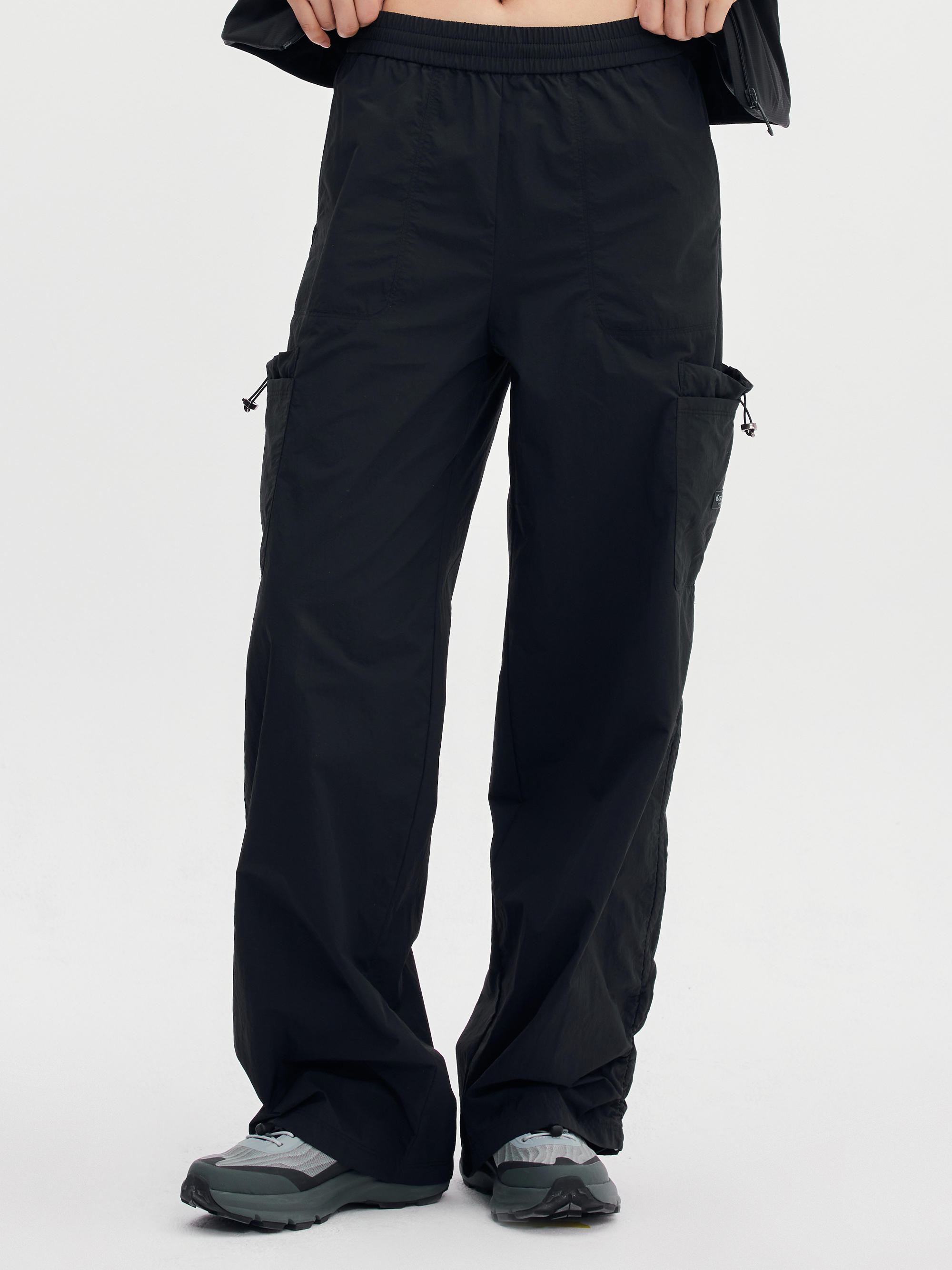 Freshvent Women's String Parachute Cargo Pants