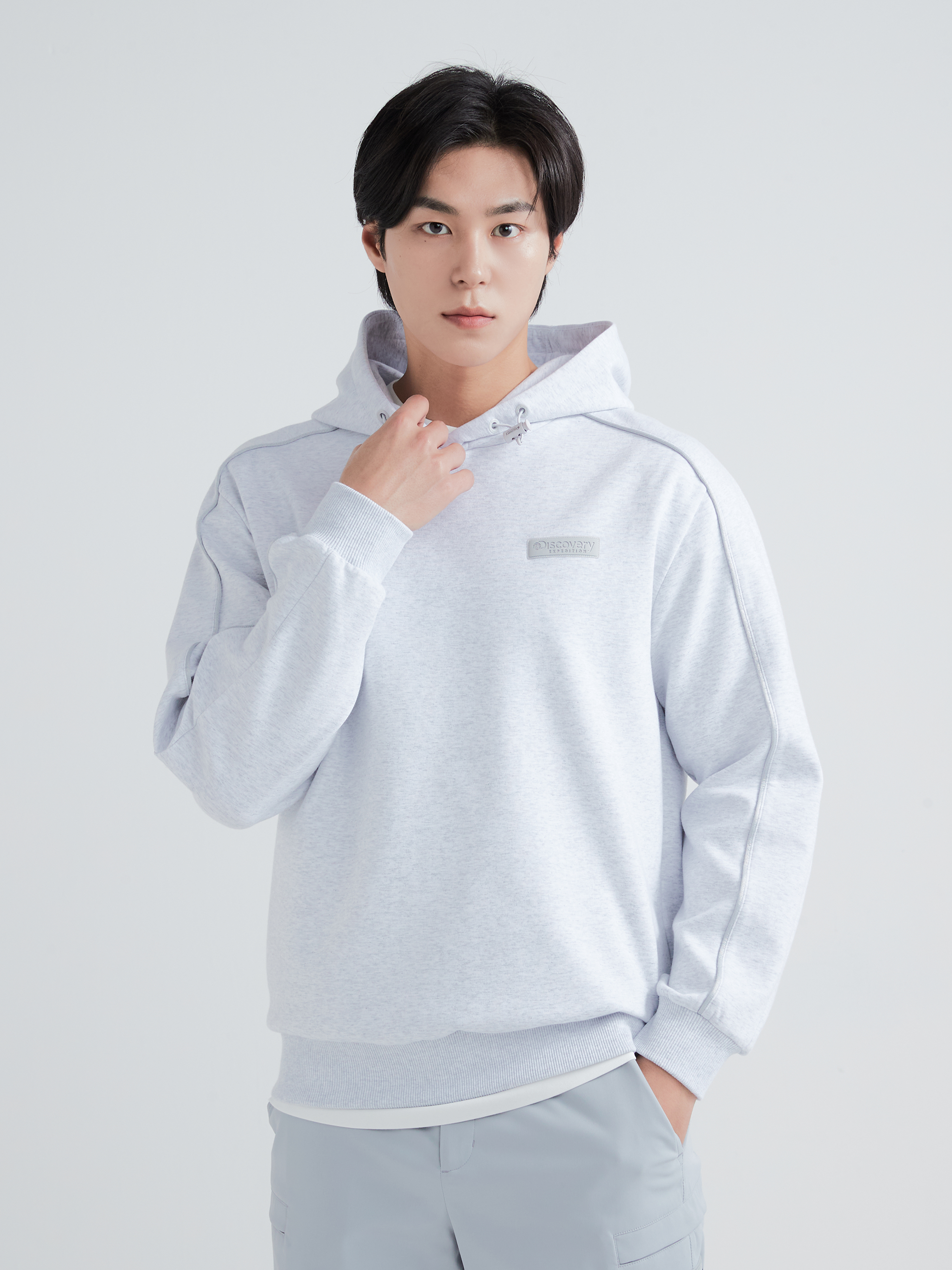 Men's New Small Logo Hooded T-shirt