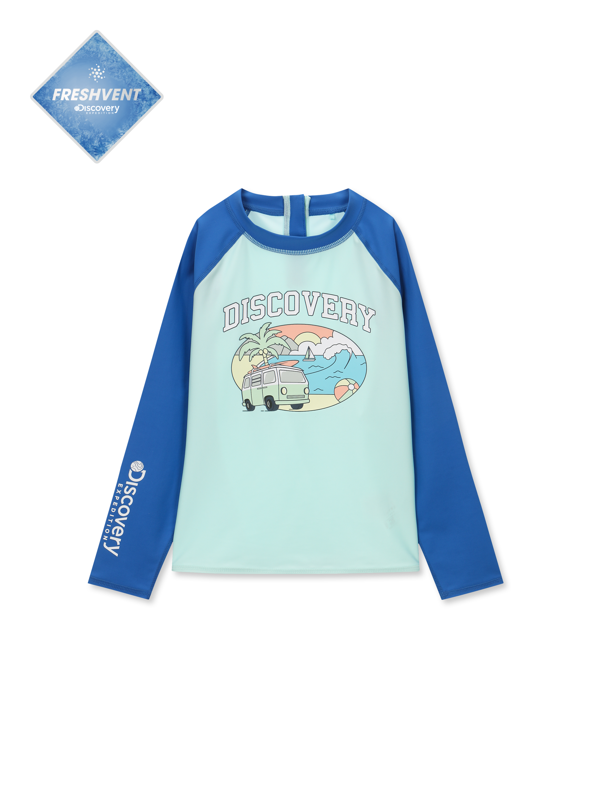 Kids Freshvent Graphic Half -House Rash Guard