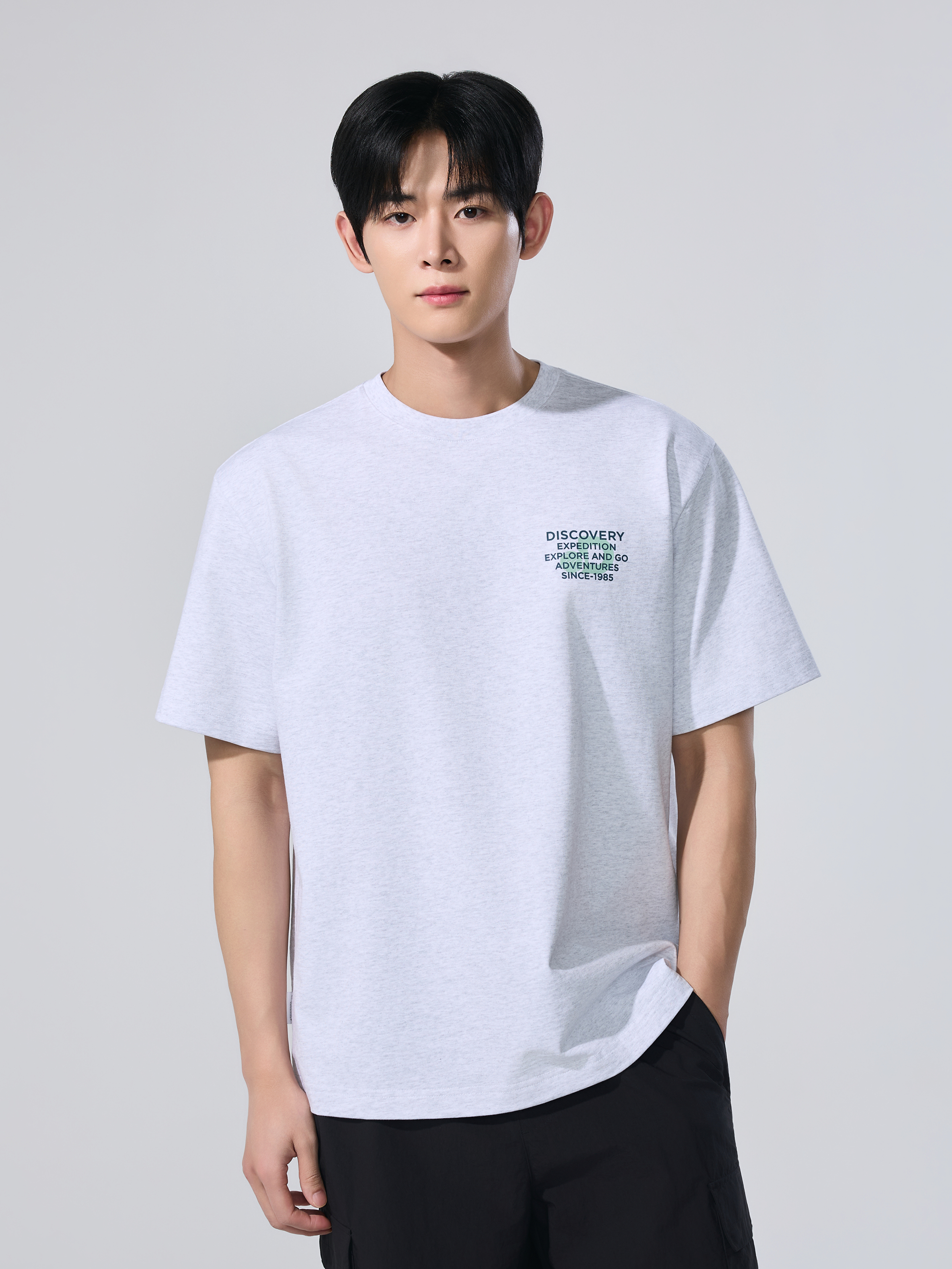 Uni Heavyweight Small Letter Short-Sleeve T-shirt