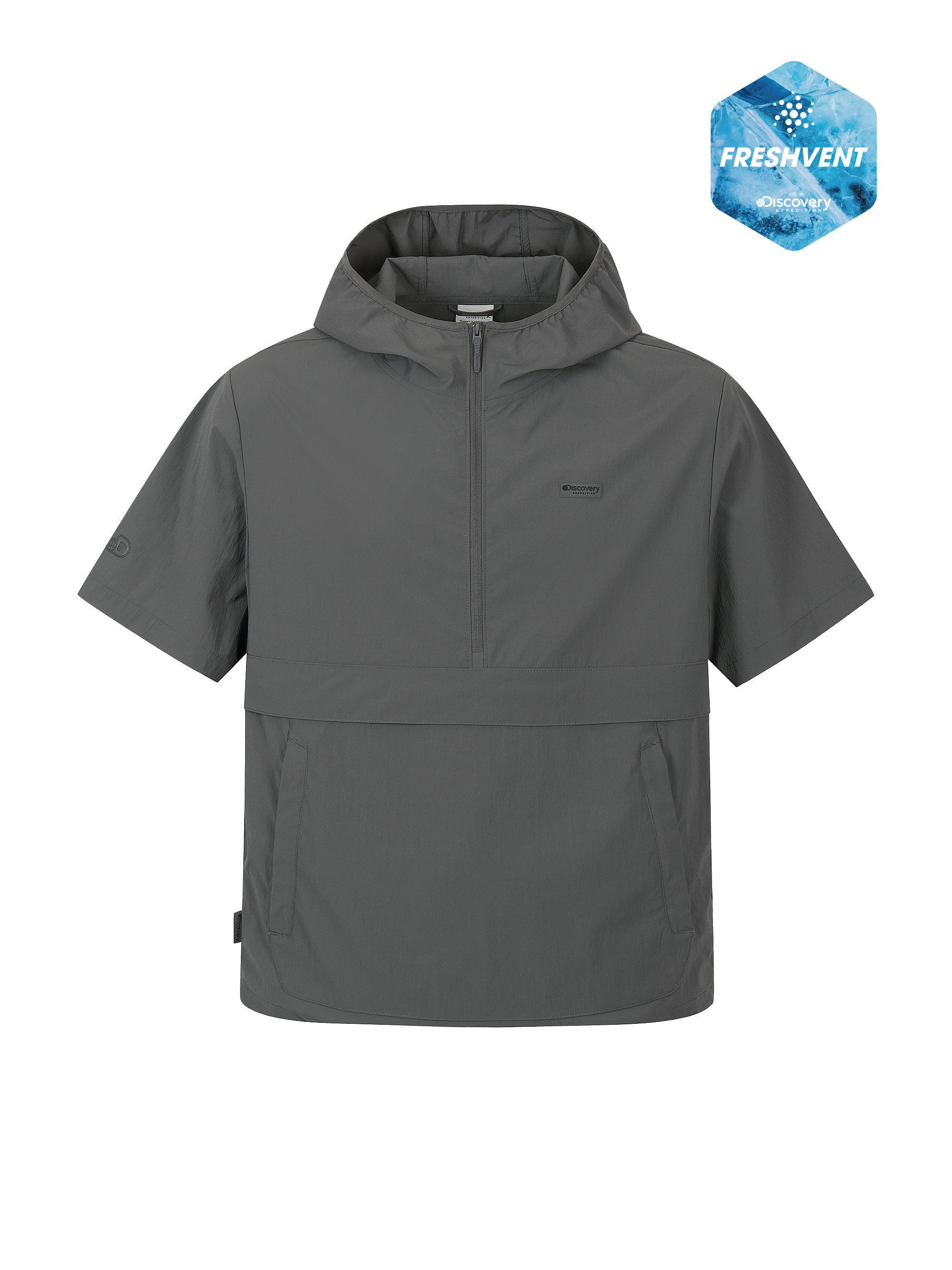 Uni Freshvent Lightweight Woven Training Short Sleeve Hooded Anorak