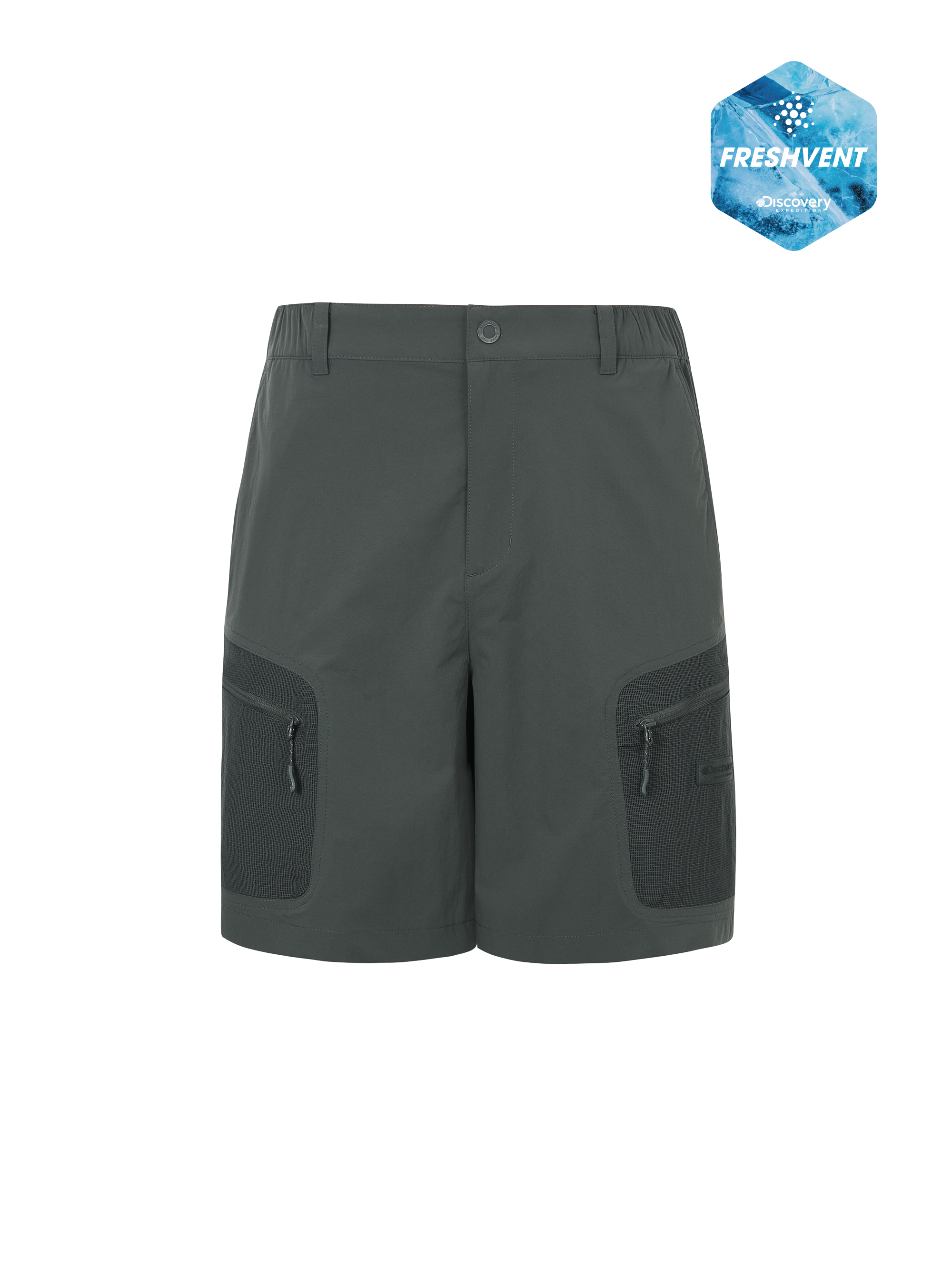 Freshvent Men's Semi-loose Fabric Mix Cargo Shorts