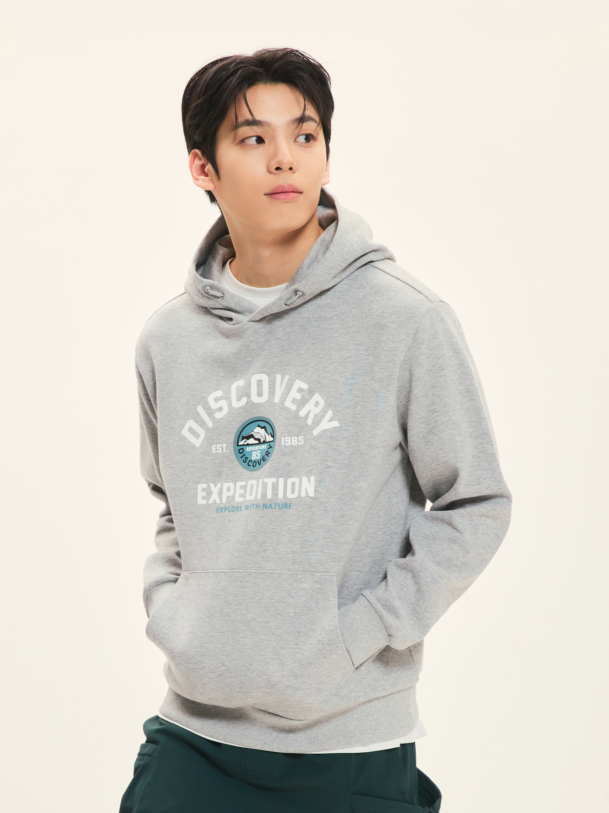 Front Big Arch Logo Hooded T Shirt