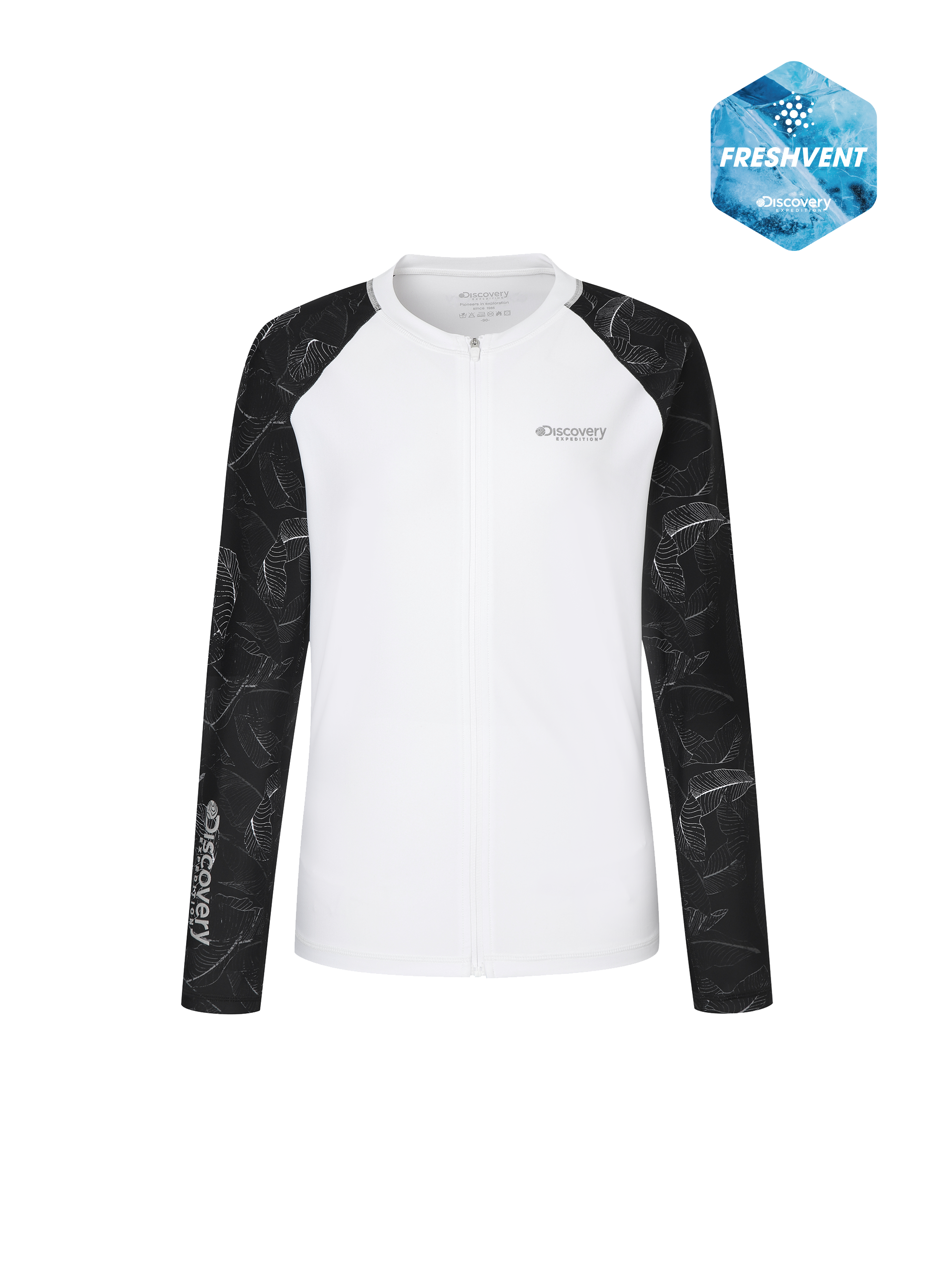 Freshvent Women's Essential Loose Fit Zip-up Rashguard