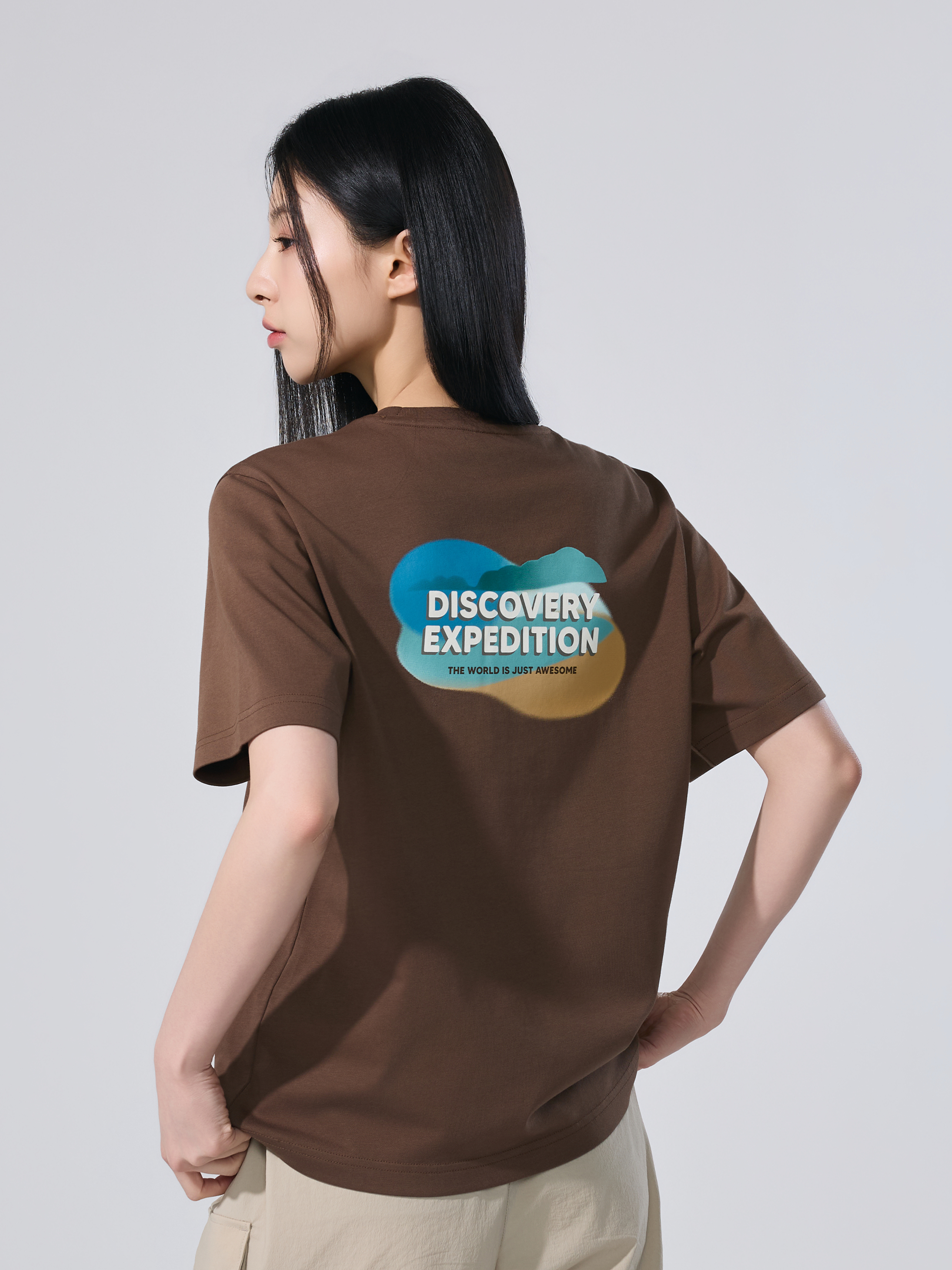 Uni Color Cloud Graphic Short-Sleeve T-shirt