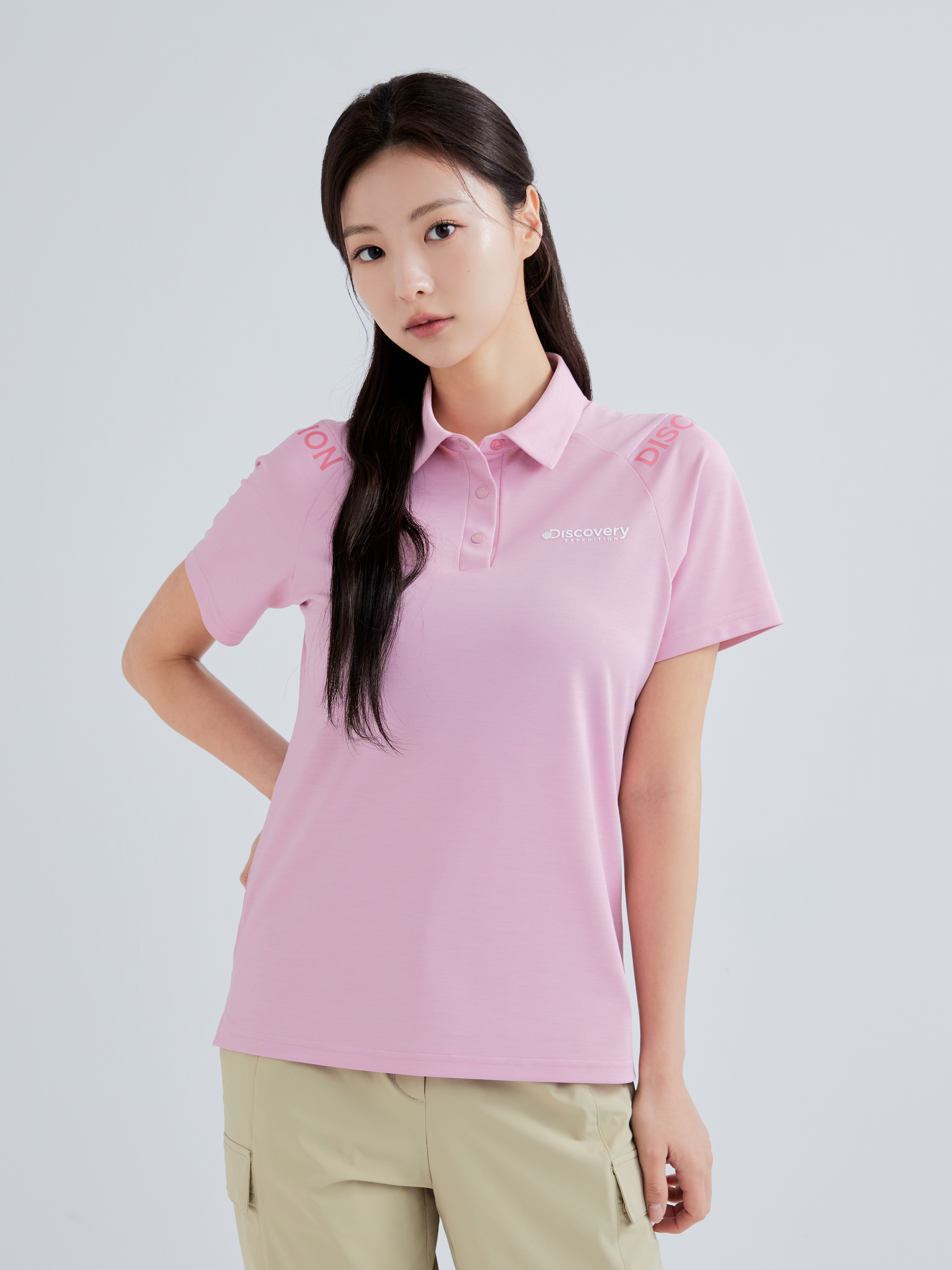 Raglan Sleeve Lettering Collar T-shirt