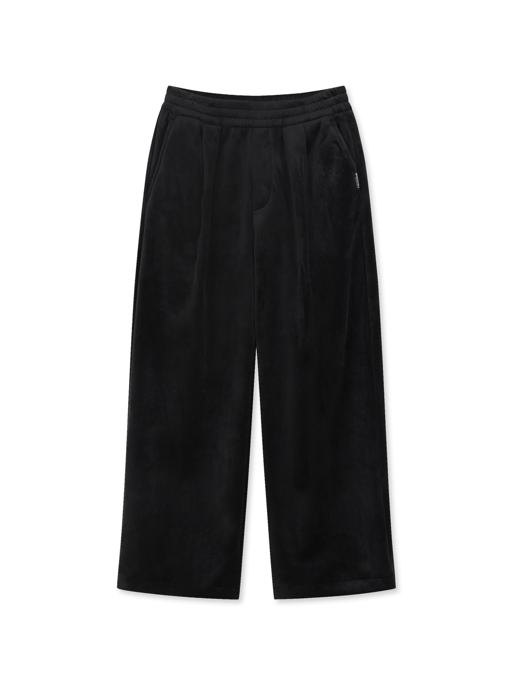 Kids Straight Ribbed Velour Pants