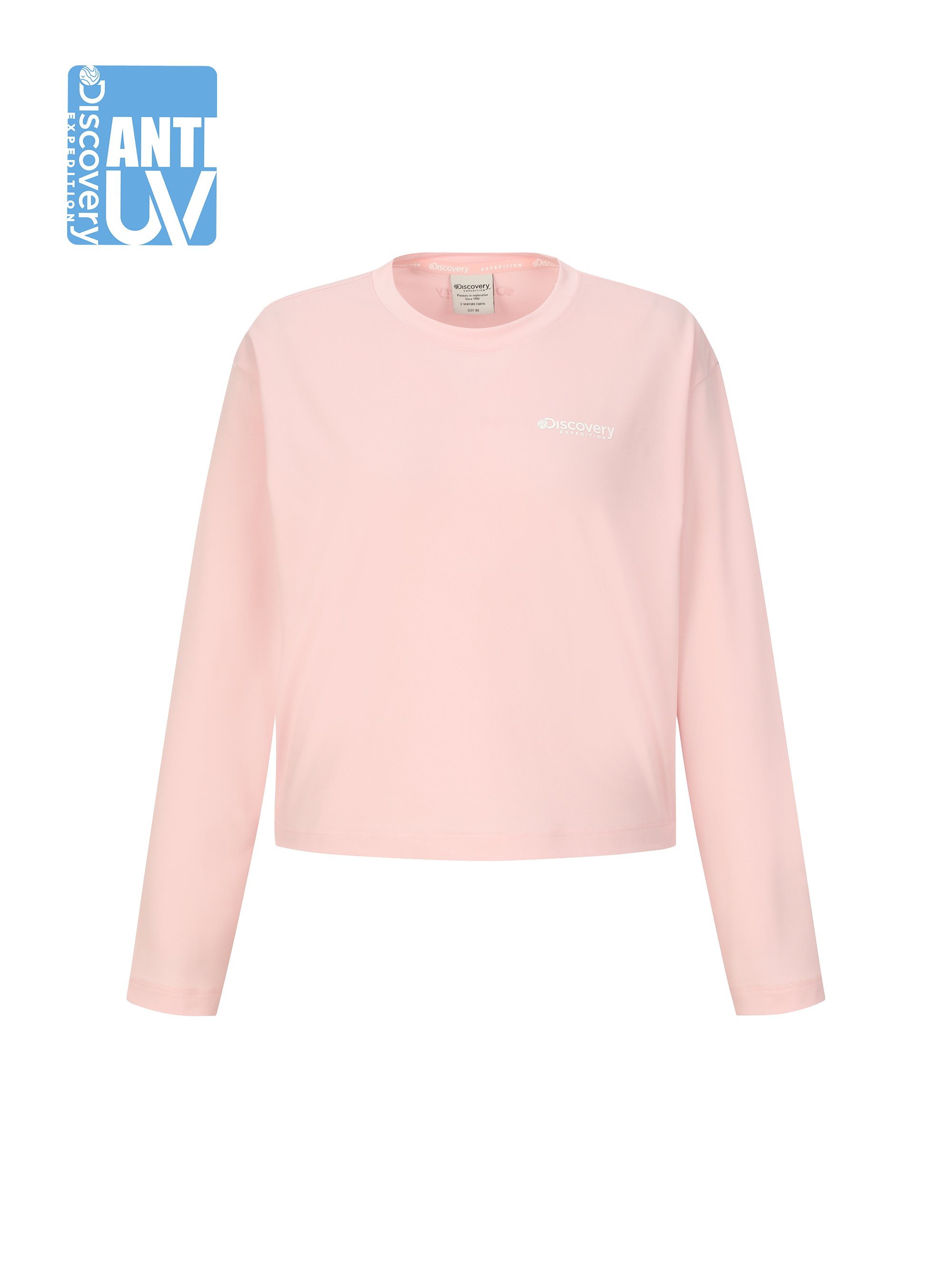 Women's Main Crow Graphic Crop Water Long -Sleeved