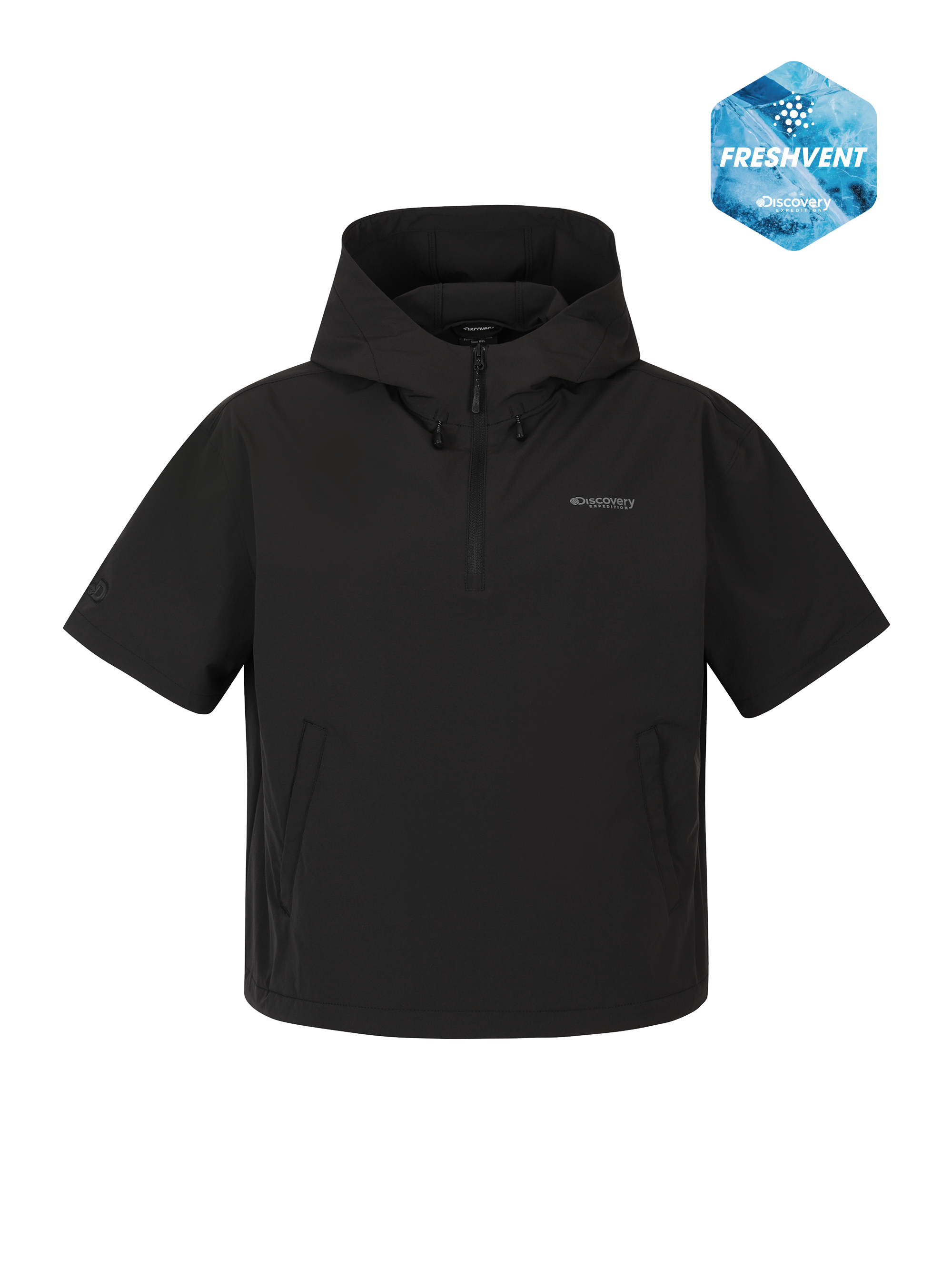 W's Freshvent Lightweight Woven Training Short Sleeve Hooded Anorak
