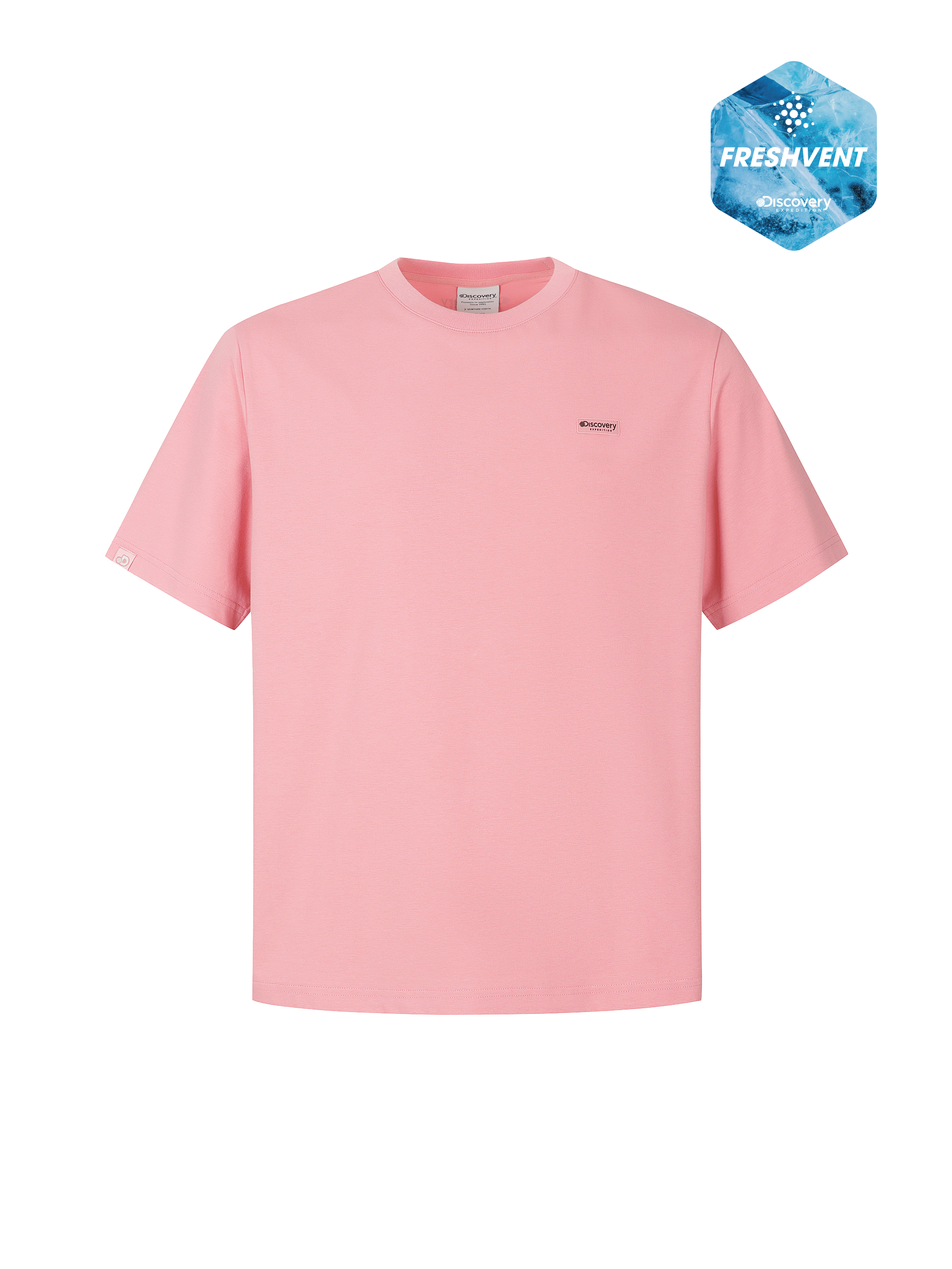 Uni Freshvent Semi-Oversized Small Logo Short Sleeve T-shirt