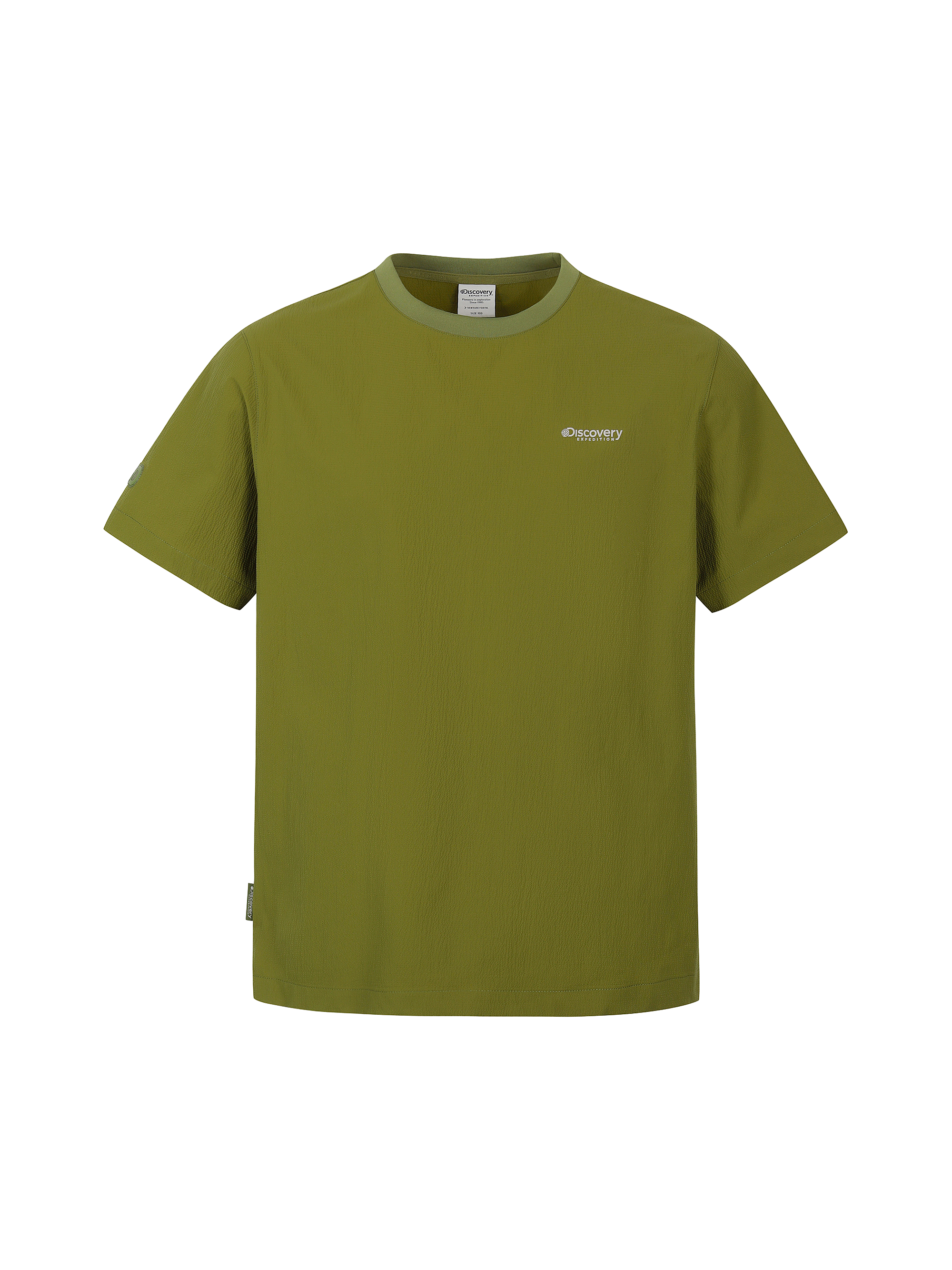 M's Seersucker Woven Short-Sleeve T-shirt