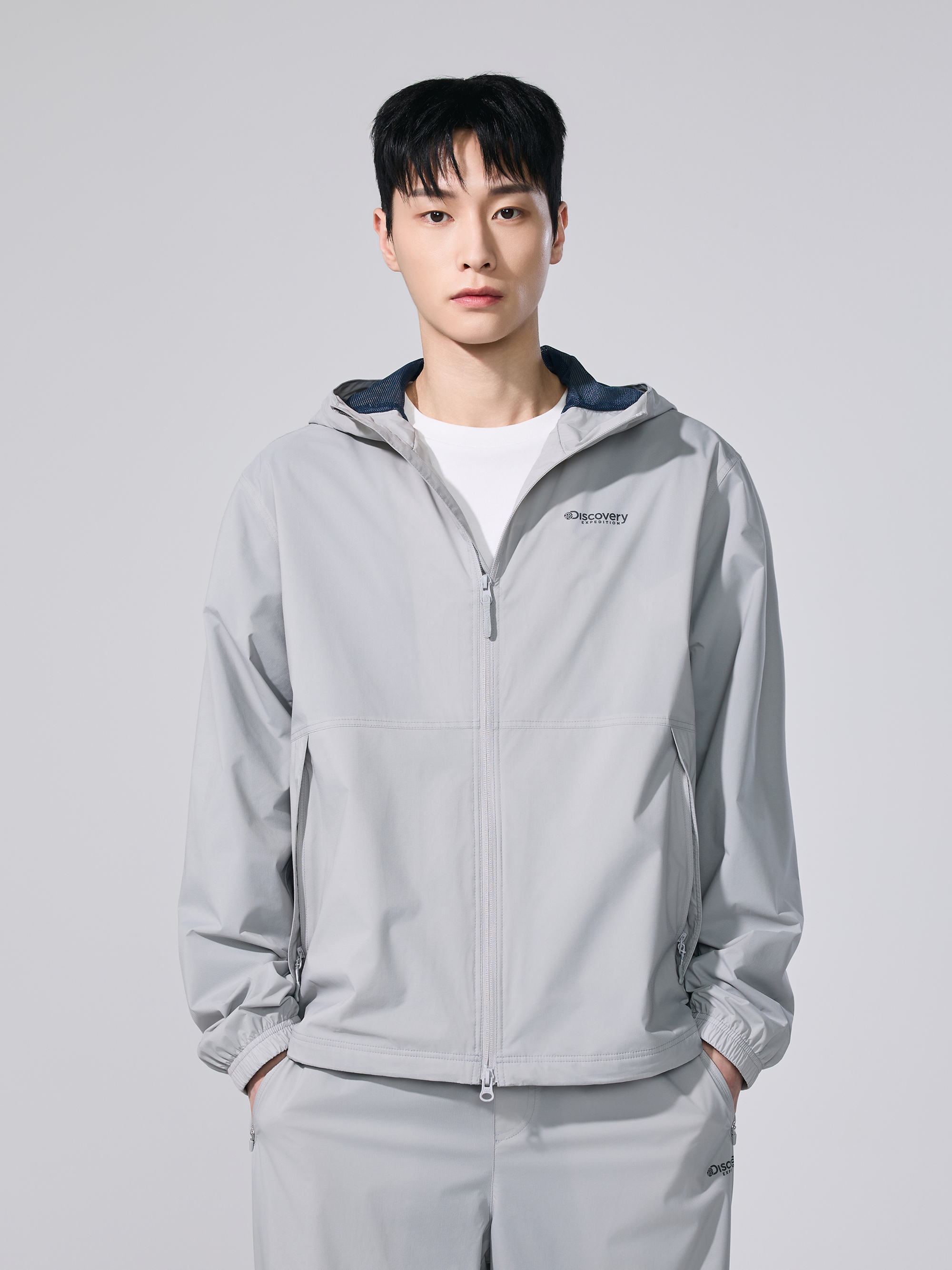 M's 2L Woven Training Hooded ZIP-UP