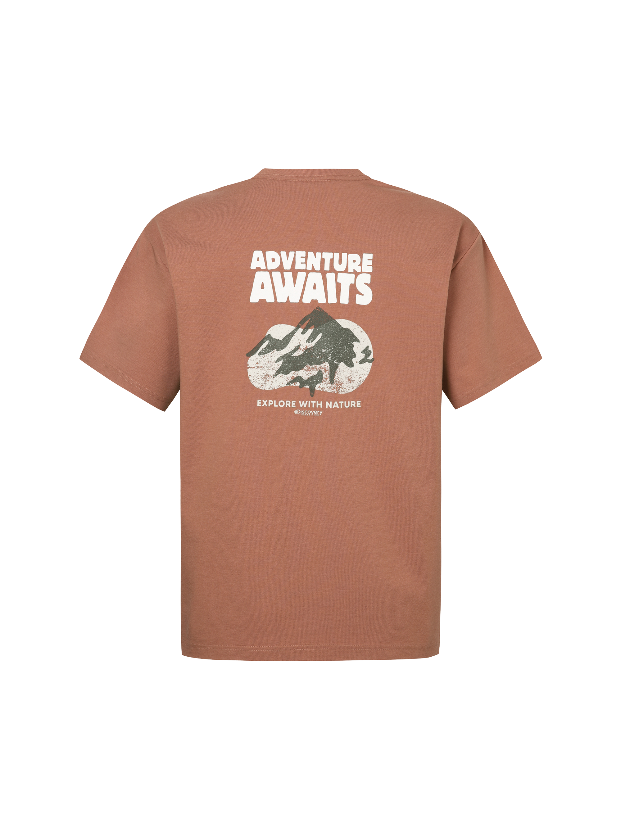 Freshvent Washed Mountain Illustration Graphic Short Sleeve T-shirt