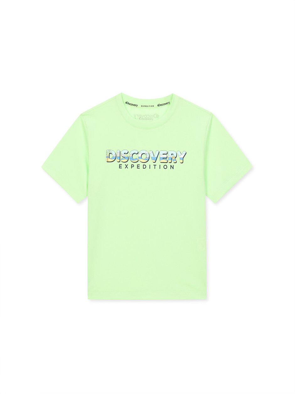 [KIDS] Logo Graphic Water T-Shirt Neon Mint