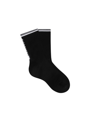 Vertical Logo Mid Socks Black