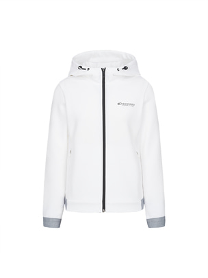 [WMS] Cotton-Like Hooded Training Jacket Off White