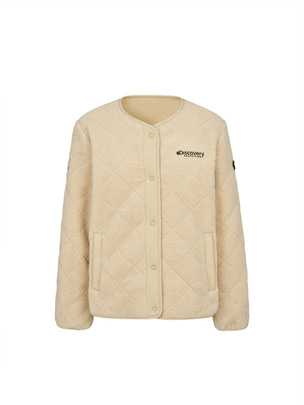 [WMS] Reversible Quilting Fleece Jacket Beige